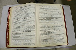 Emanuel Co, GA, Marriages Book K, 1949 - 1955, P 008-009.JPG