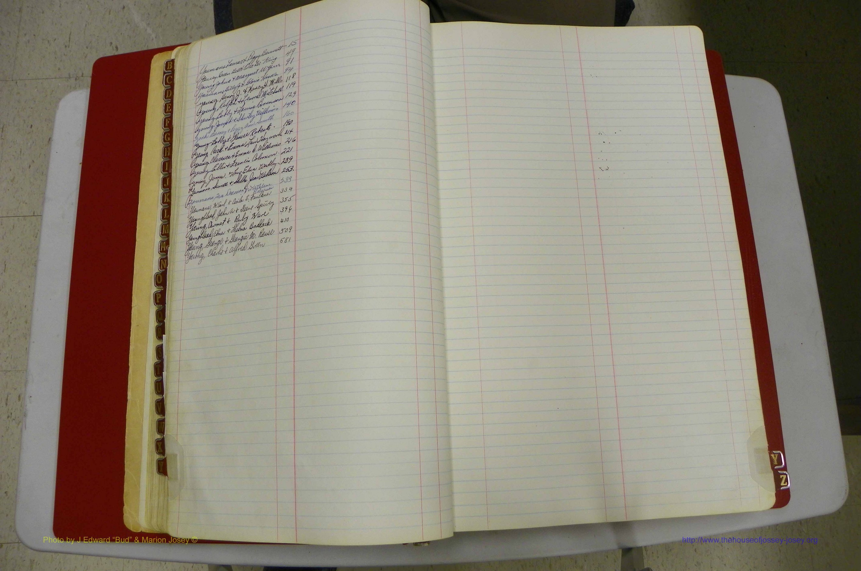 Emanuel Co, GA, Marriages Book L, 1952 - 1962, Index Y.JPG