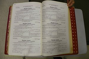 Emanuel Co, GA, Marriages Book M, 1962 - 1974, P 594-595.JPG