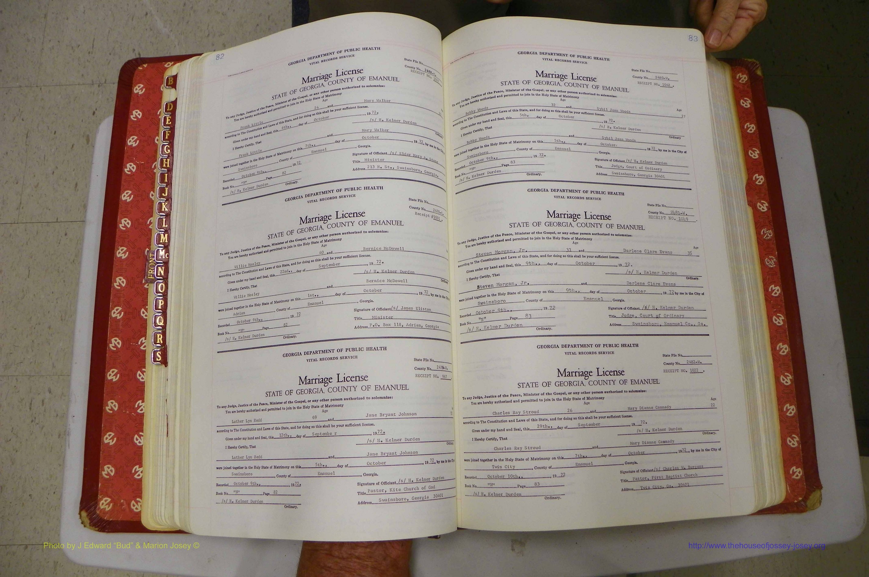 Emanuel Co, GA, Marriages Book N, 1971 - 1979, P 082-083.JPG