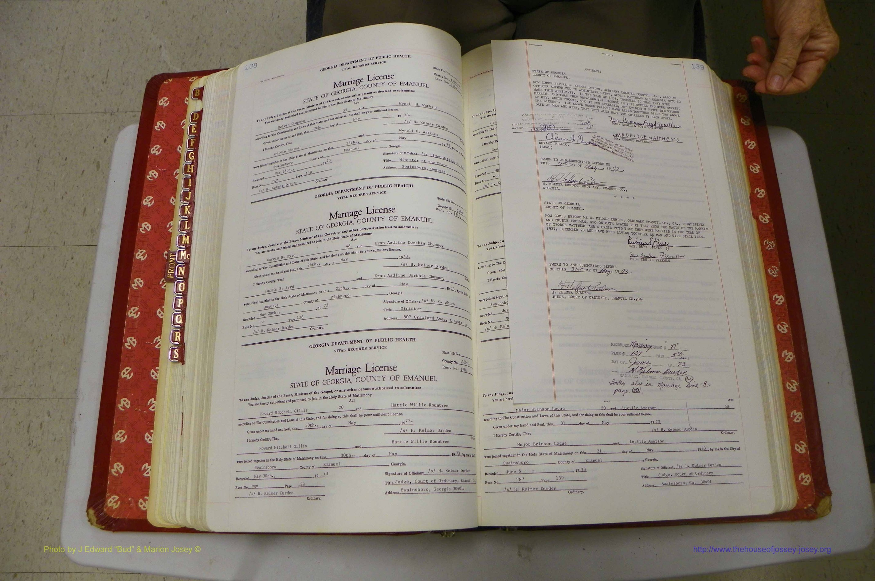 Emanuel Co, GA, Marriages Book N, 1971 - 1979, P 138-139a.JPG