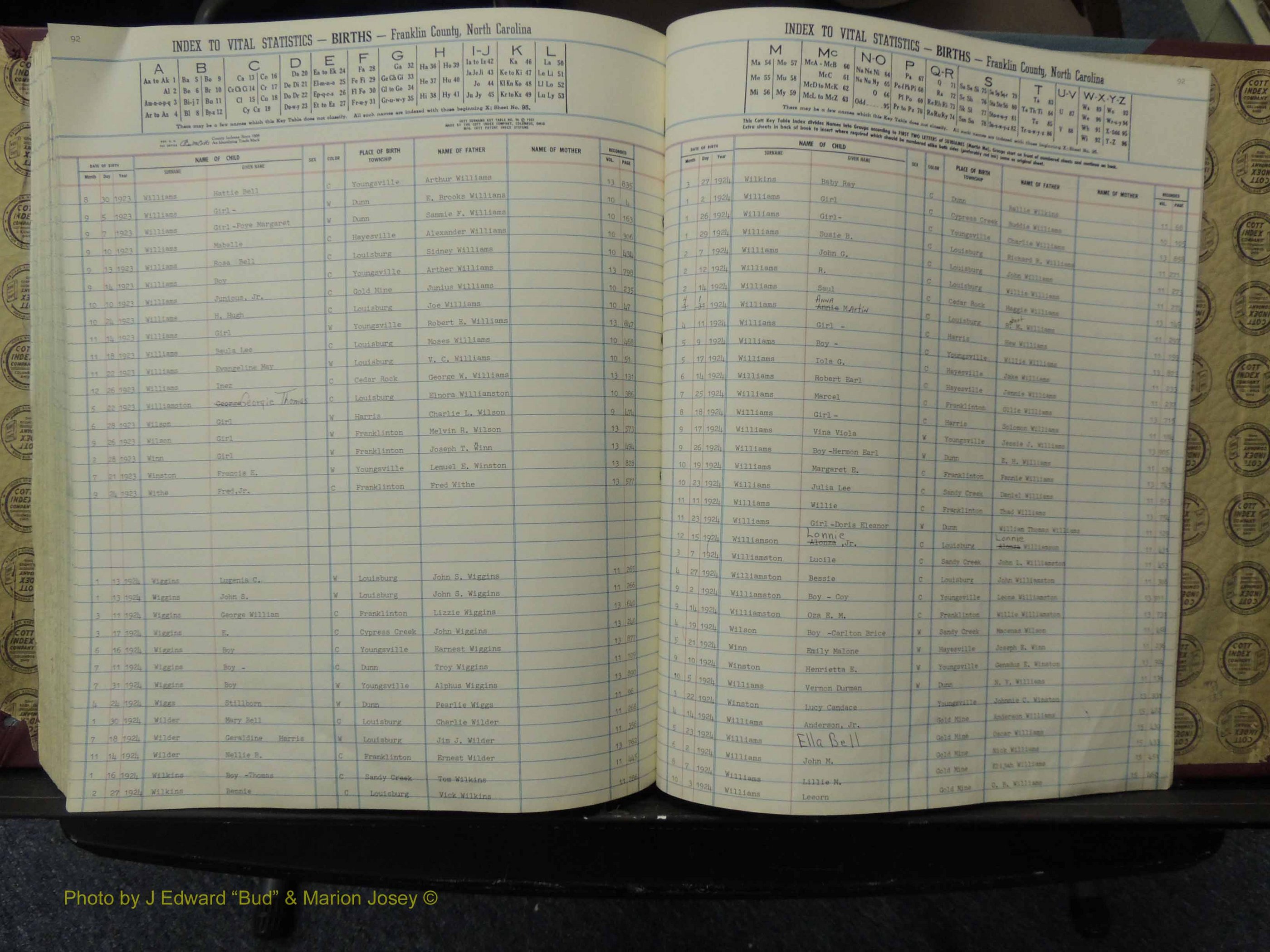 Franklin Co, NC,  Births, A-Z, 1913-1924 (318).JPG
