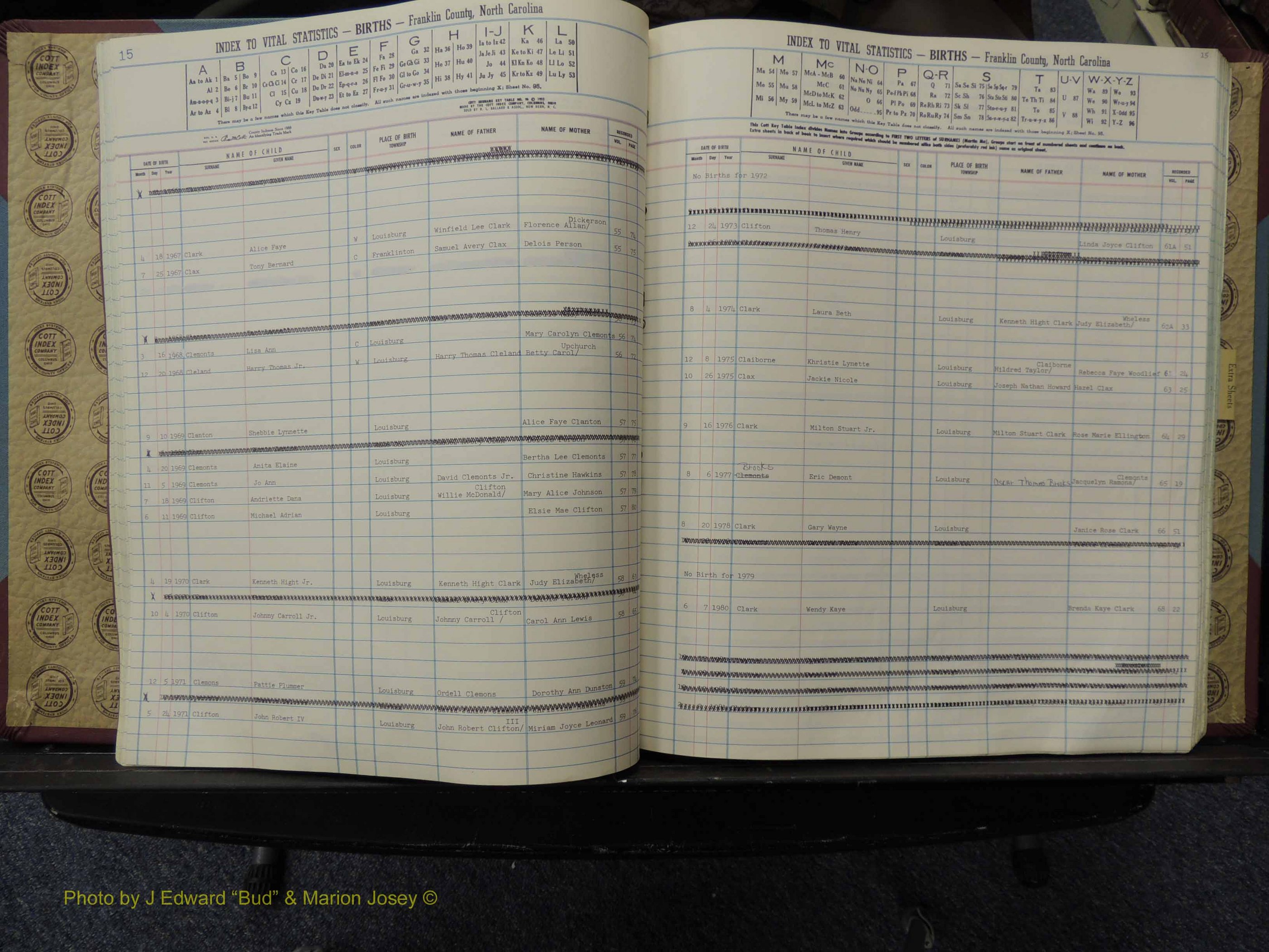 Franklin Co, NC, Births, A-Z, 1961-1981 (135).JPG
