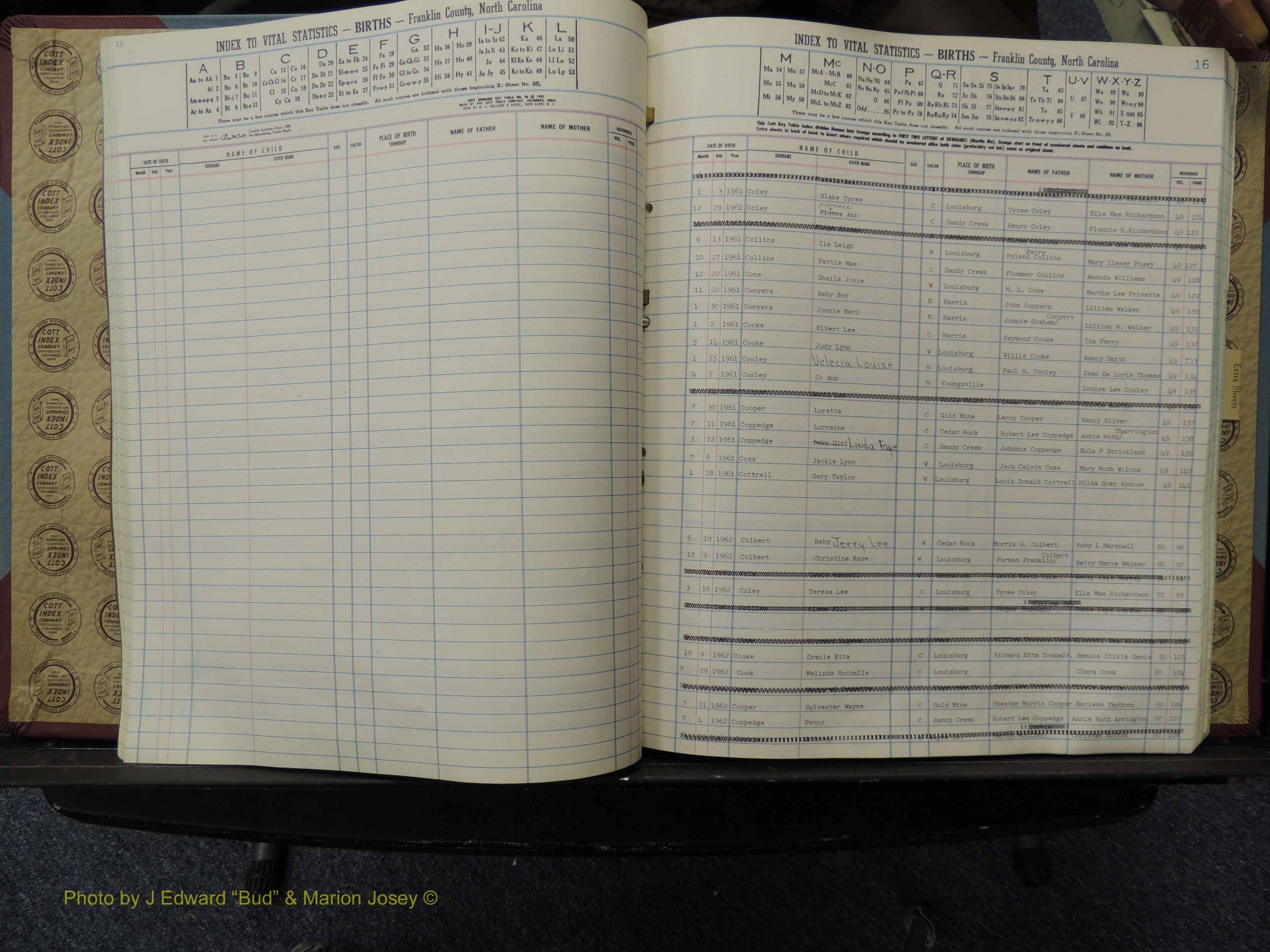 Franklin Co, NC, Births, A-Z, 1961-1981 (136).JPG