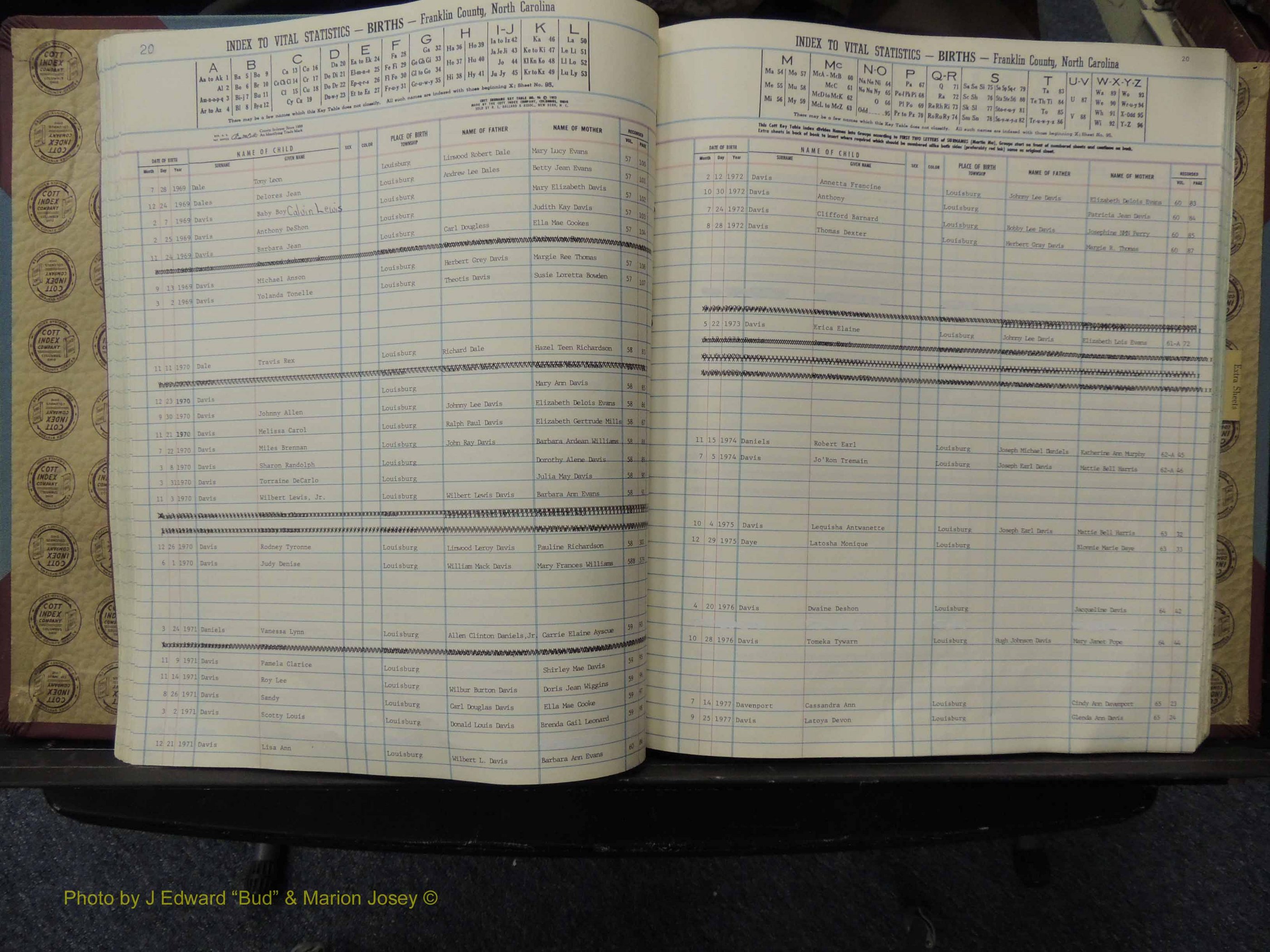 Franklin Co, NC, Births, A-Z, 1961-1981 (147).JPG