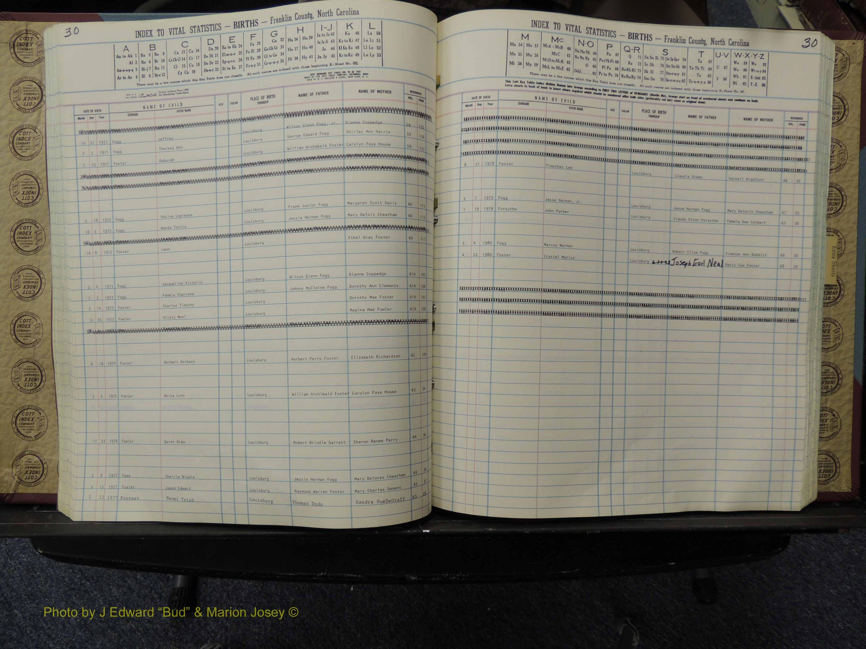 Franklin Co, NC, Births, A-Z, 1961-1981 (167).JPG