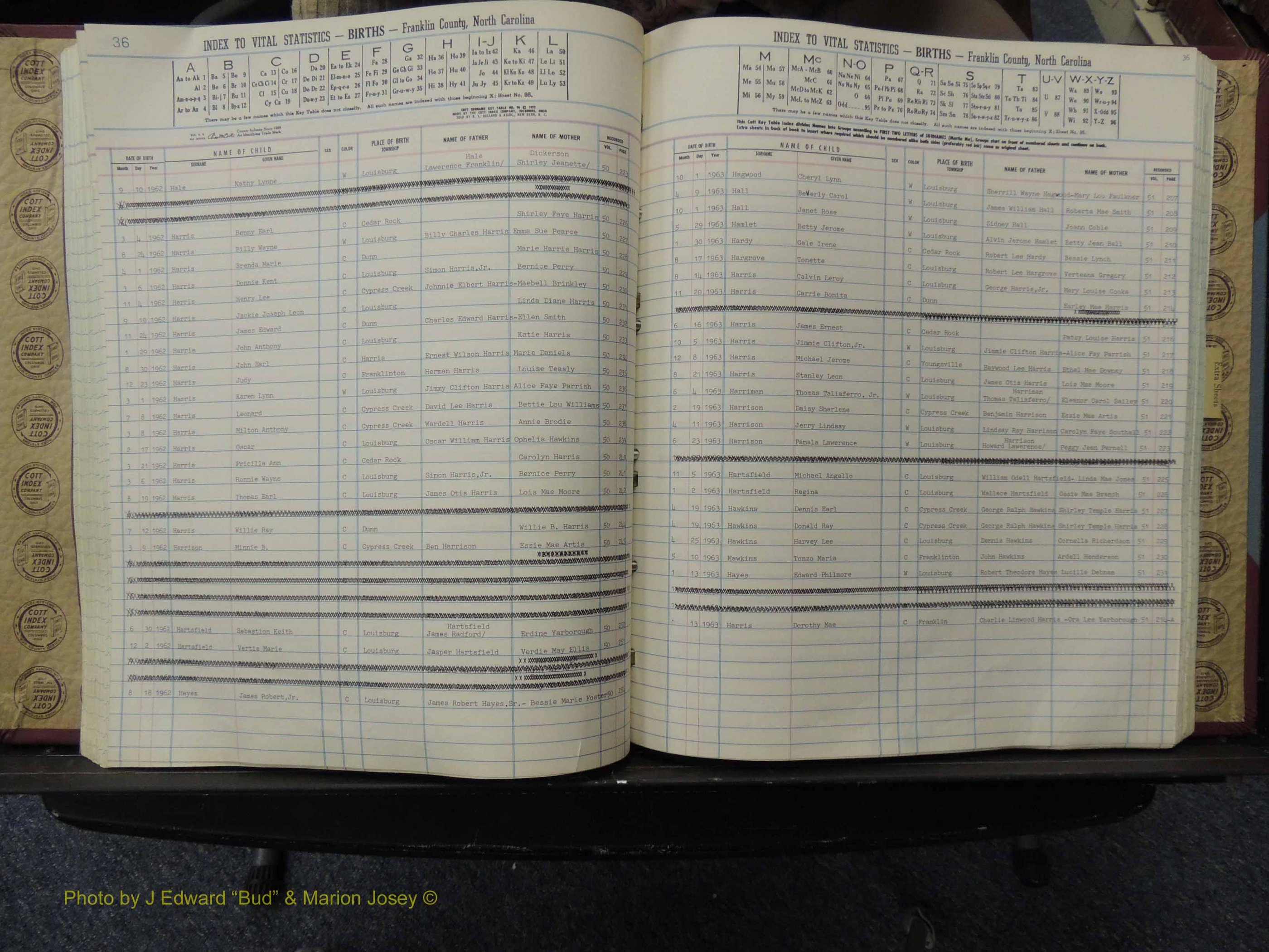Franklin Co, NC, Births, A-Z, 1961-1981 (178).JPG