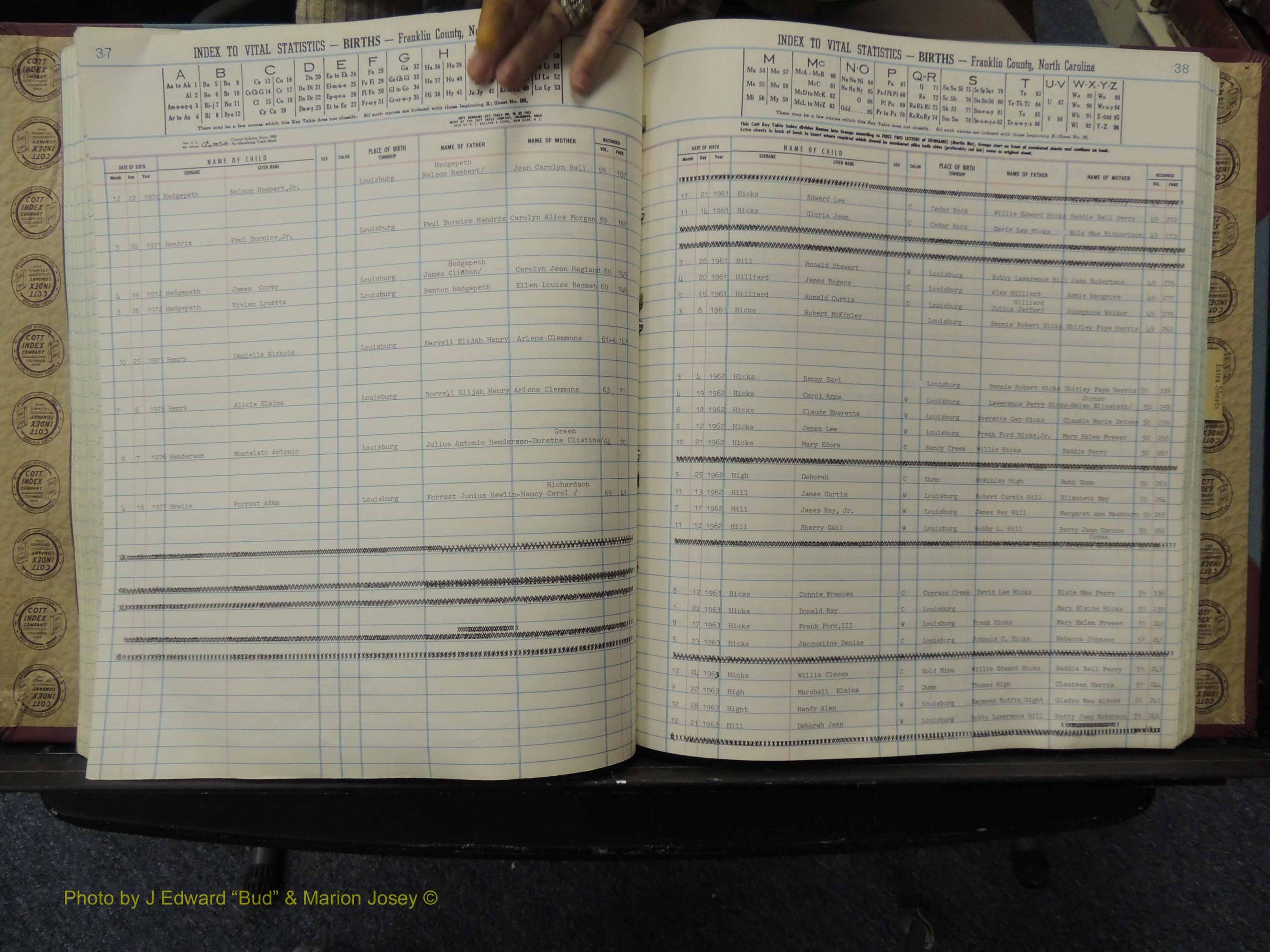 Franklin Co, NC, Births, A-Z, 1961-1981 (184).JPG