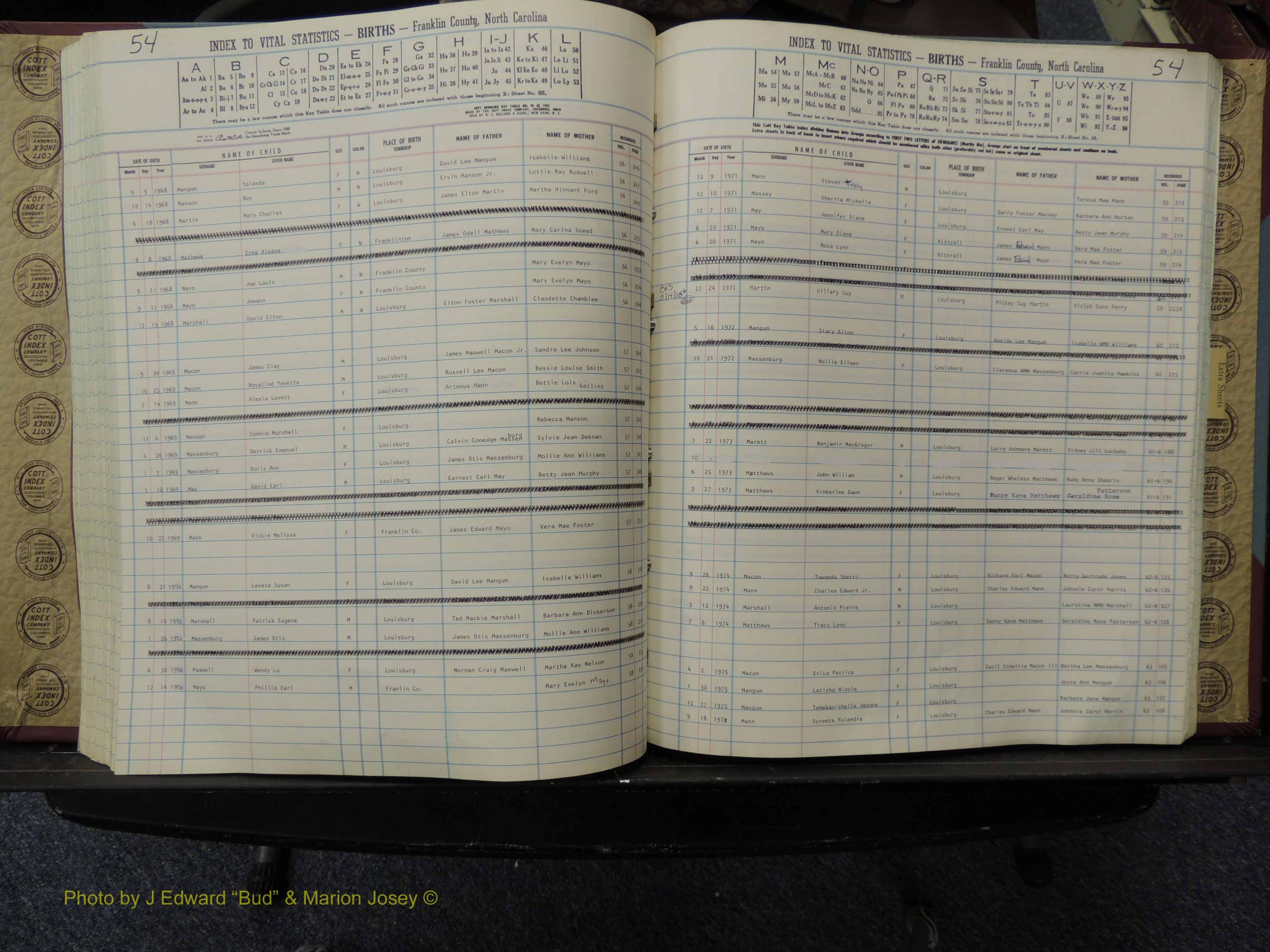 Franklin Co, NC, Births, A-Z, 1961-1981 (219).JPG