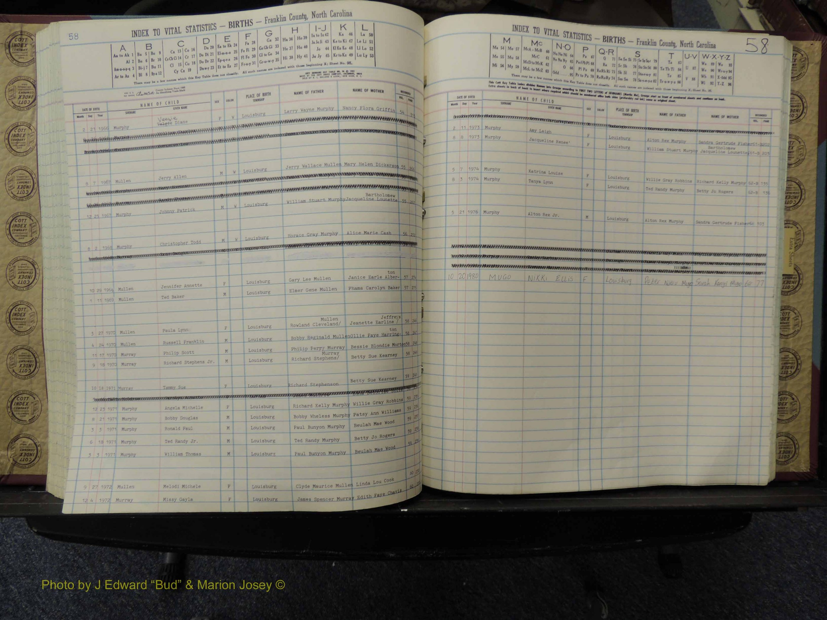 Franklin Co, NC, Births, A-Z, 1961-1981 (228).JPG