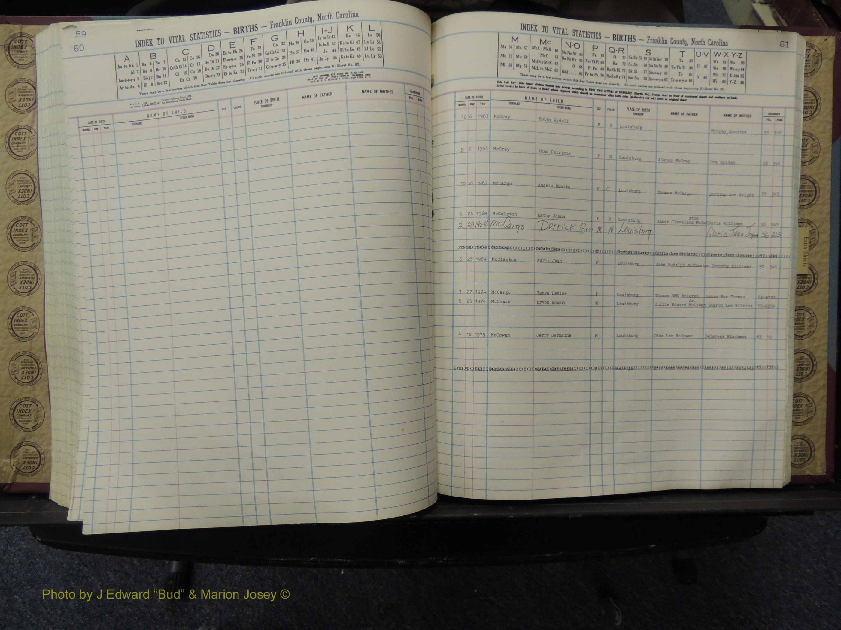 Franklin Co, NC, Births, A-Z, 1961-1981 (231).JPG