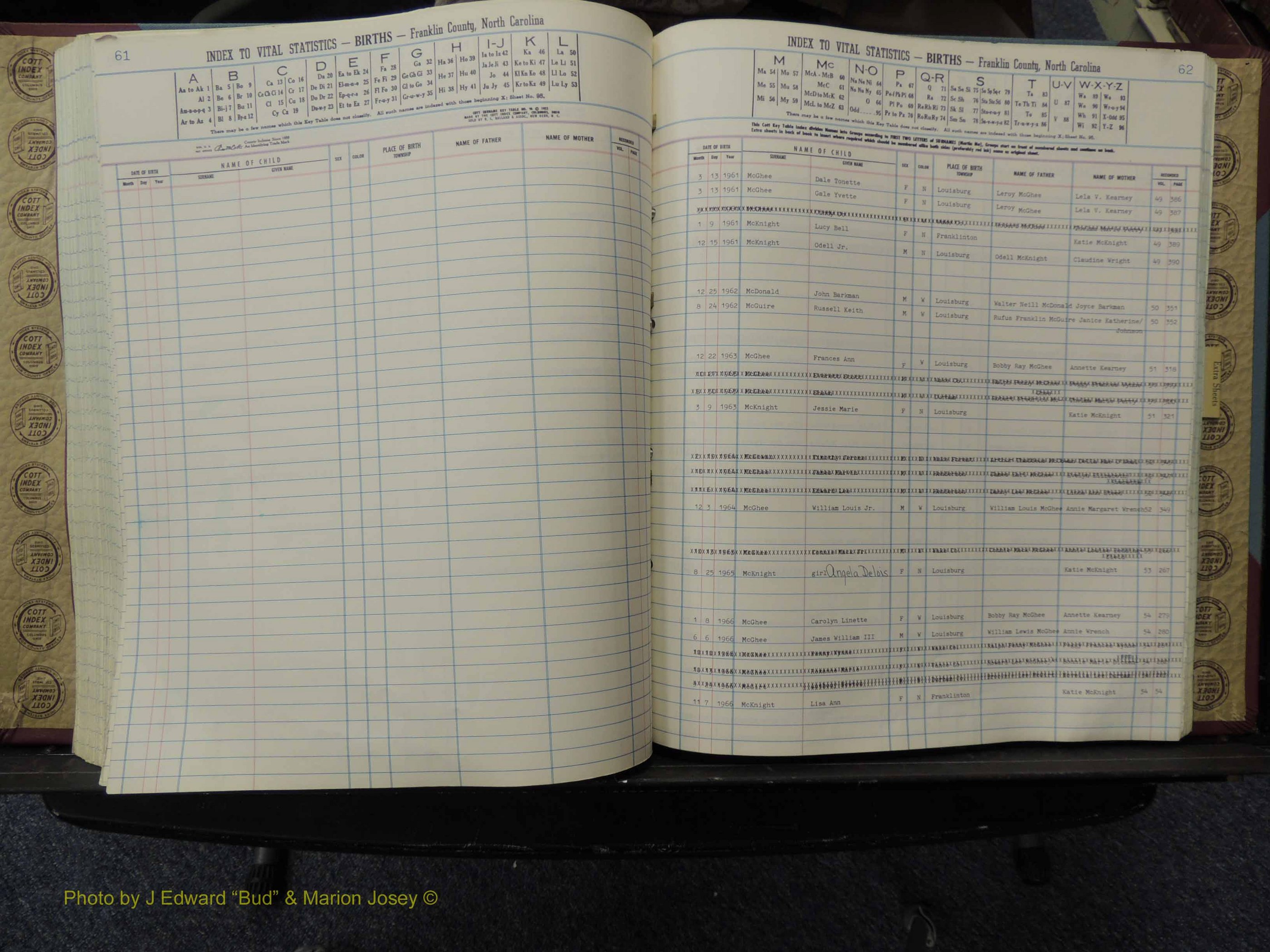 Franklin Co, NC, Births, A-Z, 1961-1981 (232).JPG
