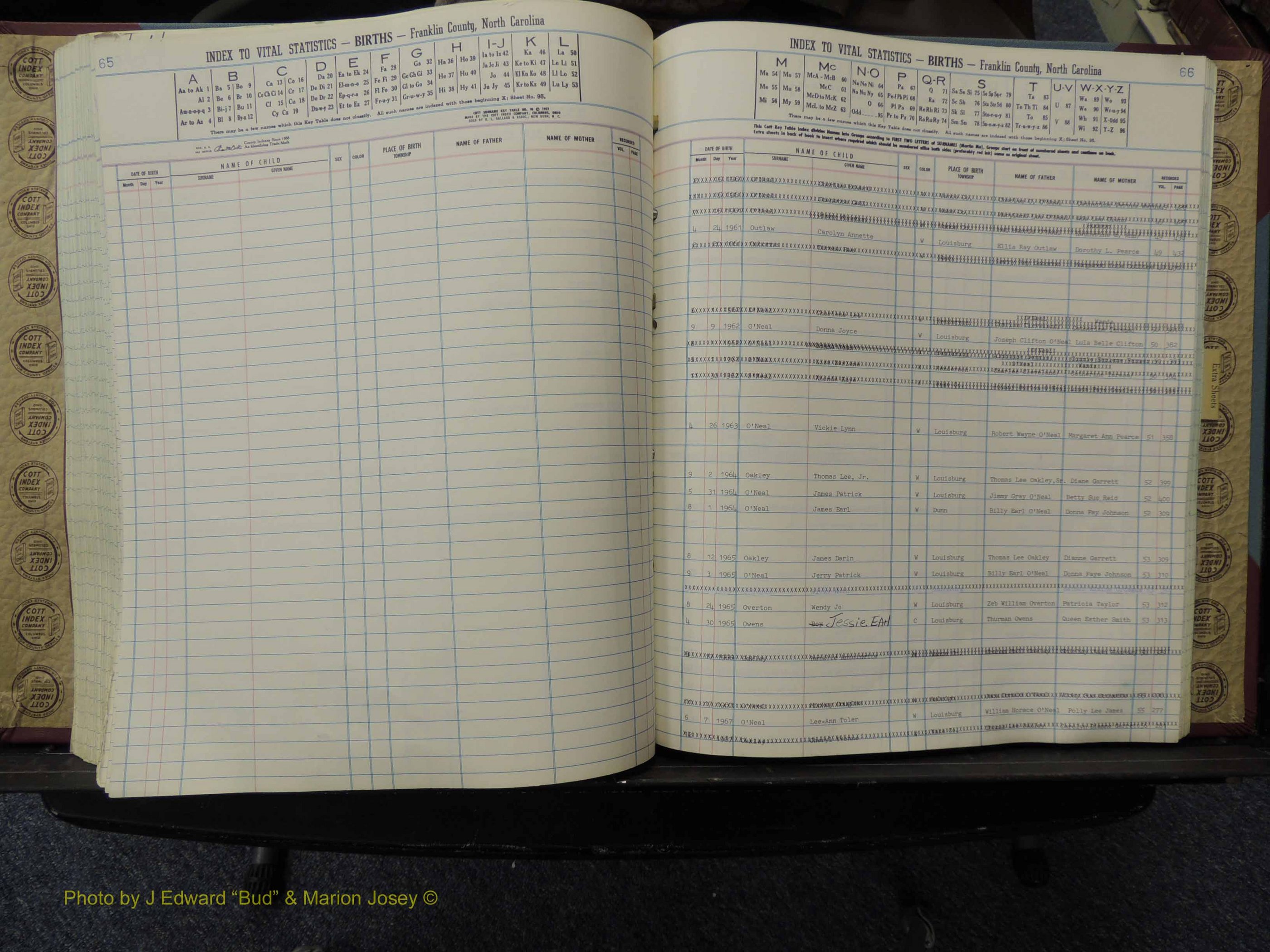 Franklin Co, NC, Births, A-Z, 1961-1981 (239).JPG