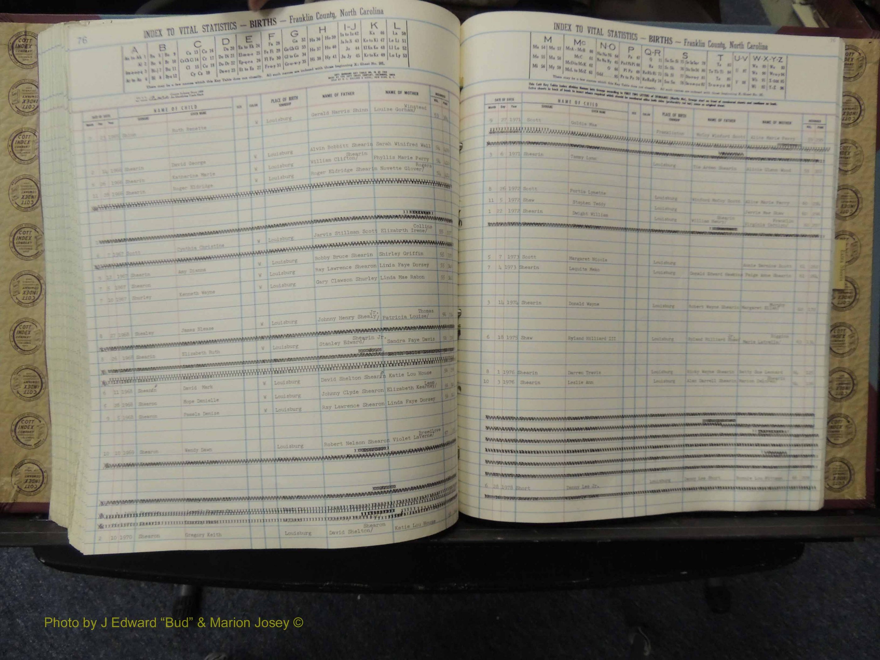 Franklin Co, NC, Births, A-Z, 1961-1981 (267).JPG