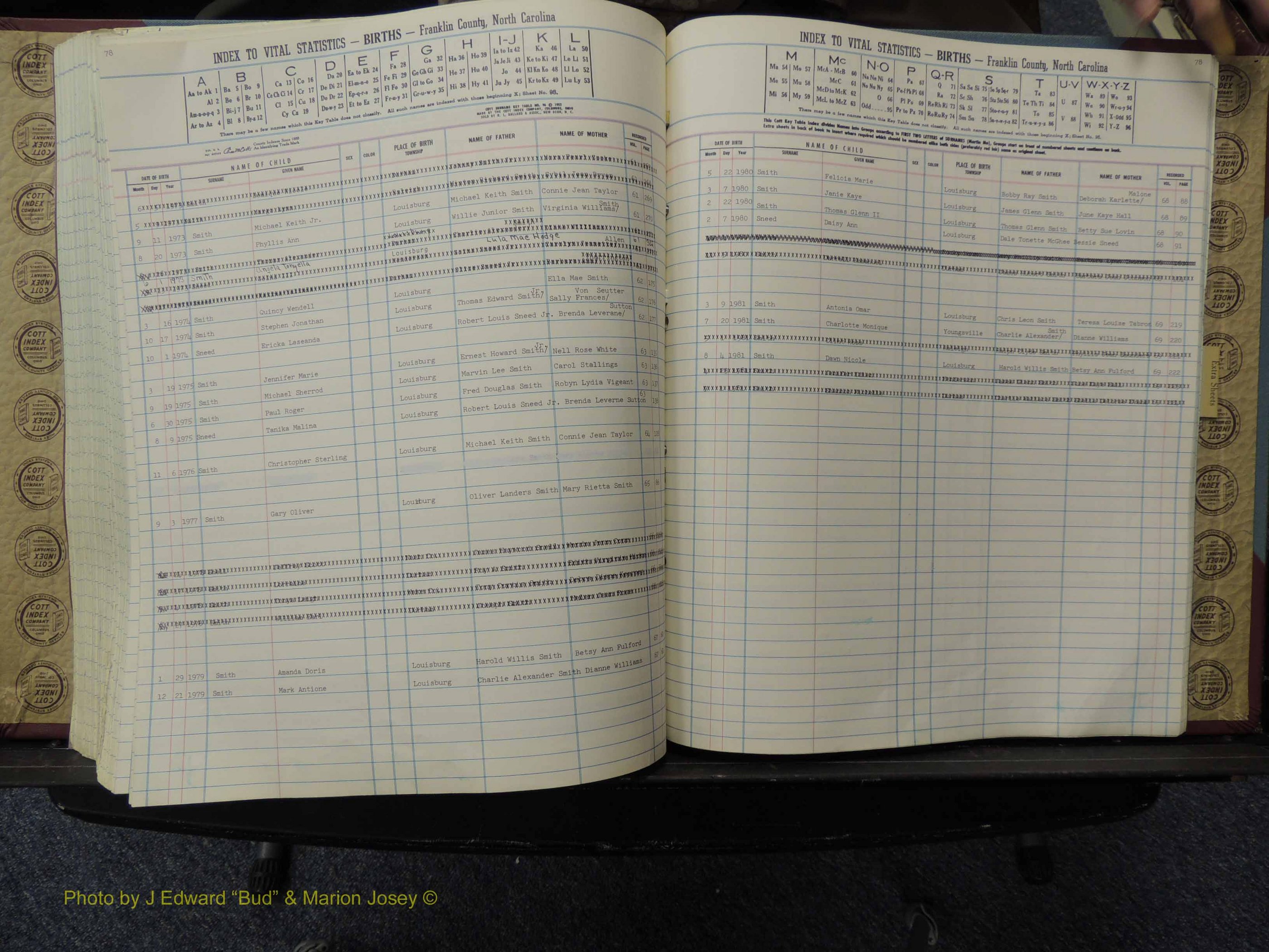 Franklin Co, NC, Births, A-Z, 1961-1981 (271).JPG