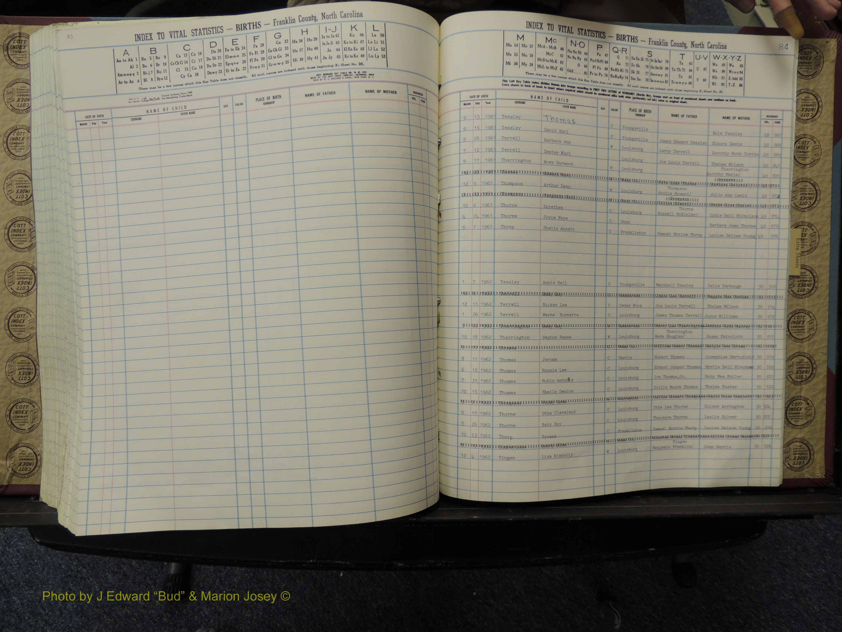 Franklin Co, NC, Births, A-Z, 1961-1981 (283).JPG