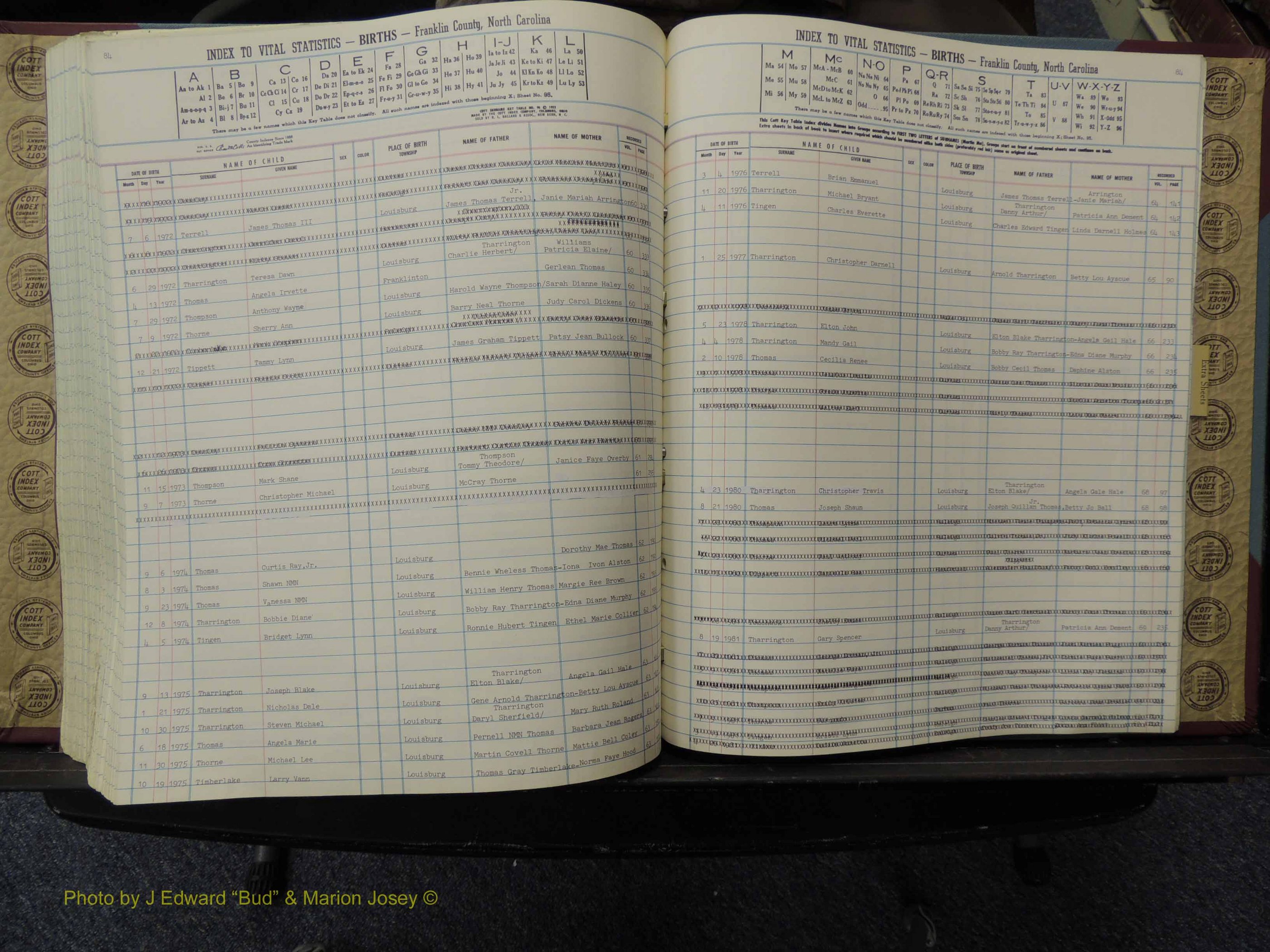 Franklin Co, NC, Births, A-Z, 1961-1981 (286).JPG
