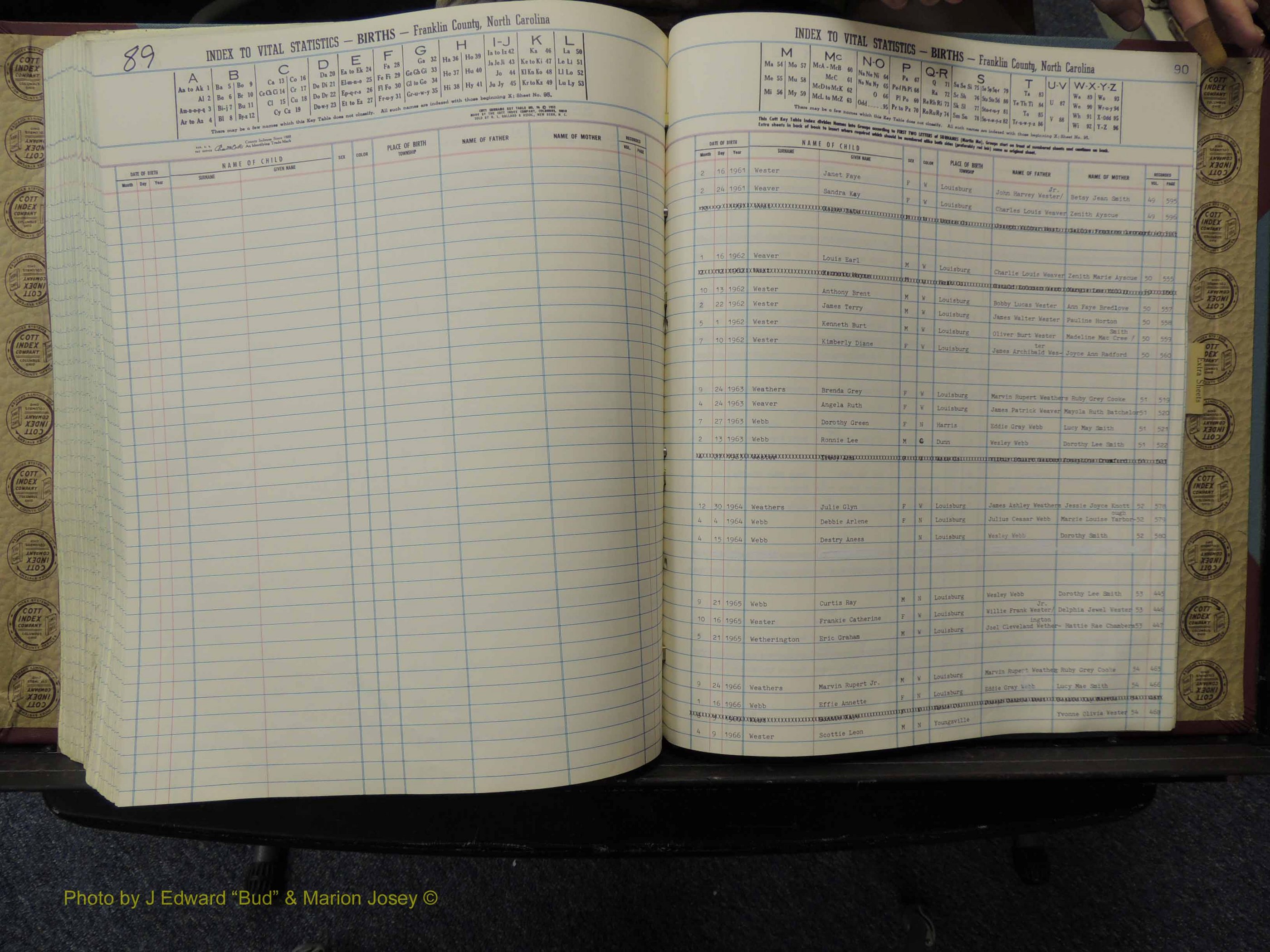 Franklin Co, NC, Births, A-Z, 1961-1981 (295).JPG