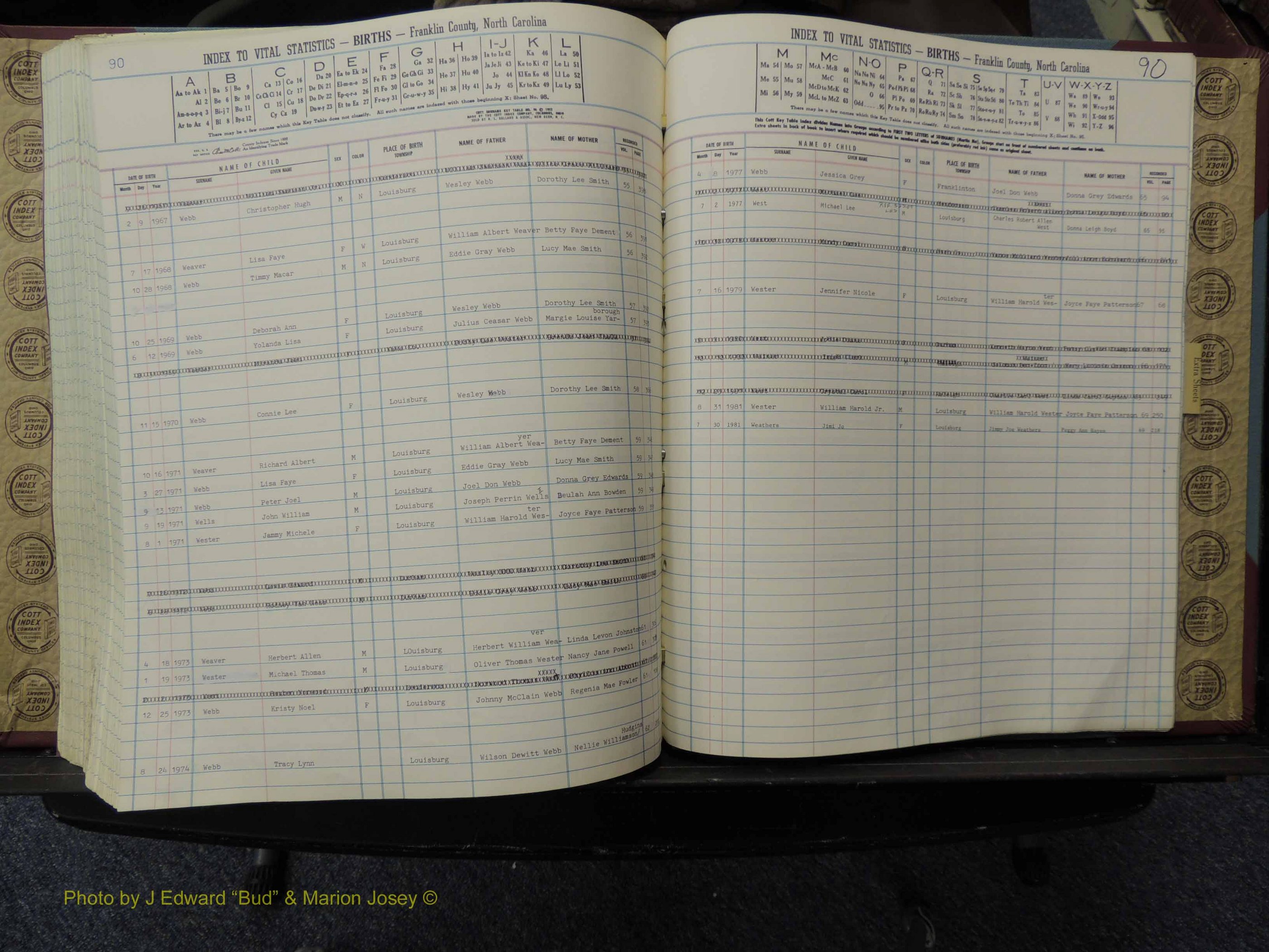 Franklin Co, NC, Births, A-Z, 1961-1981 (296).JPG