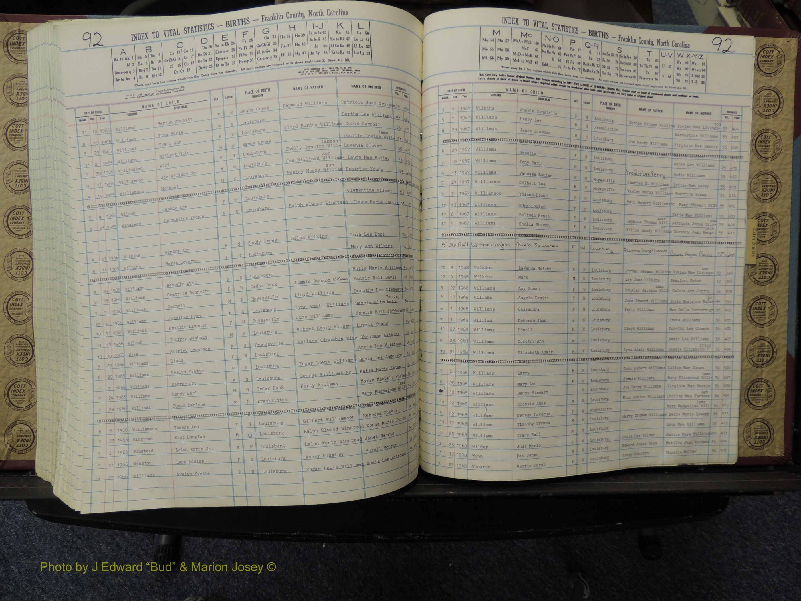 Franklin Co, NC, Births, A-Z, 1961-1981 (302).JPG