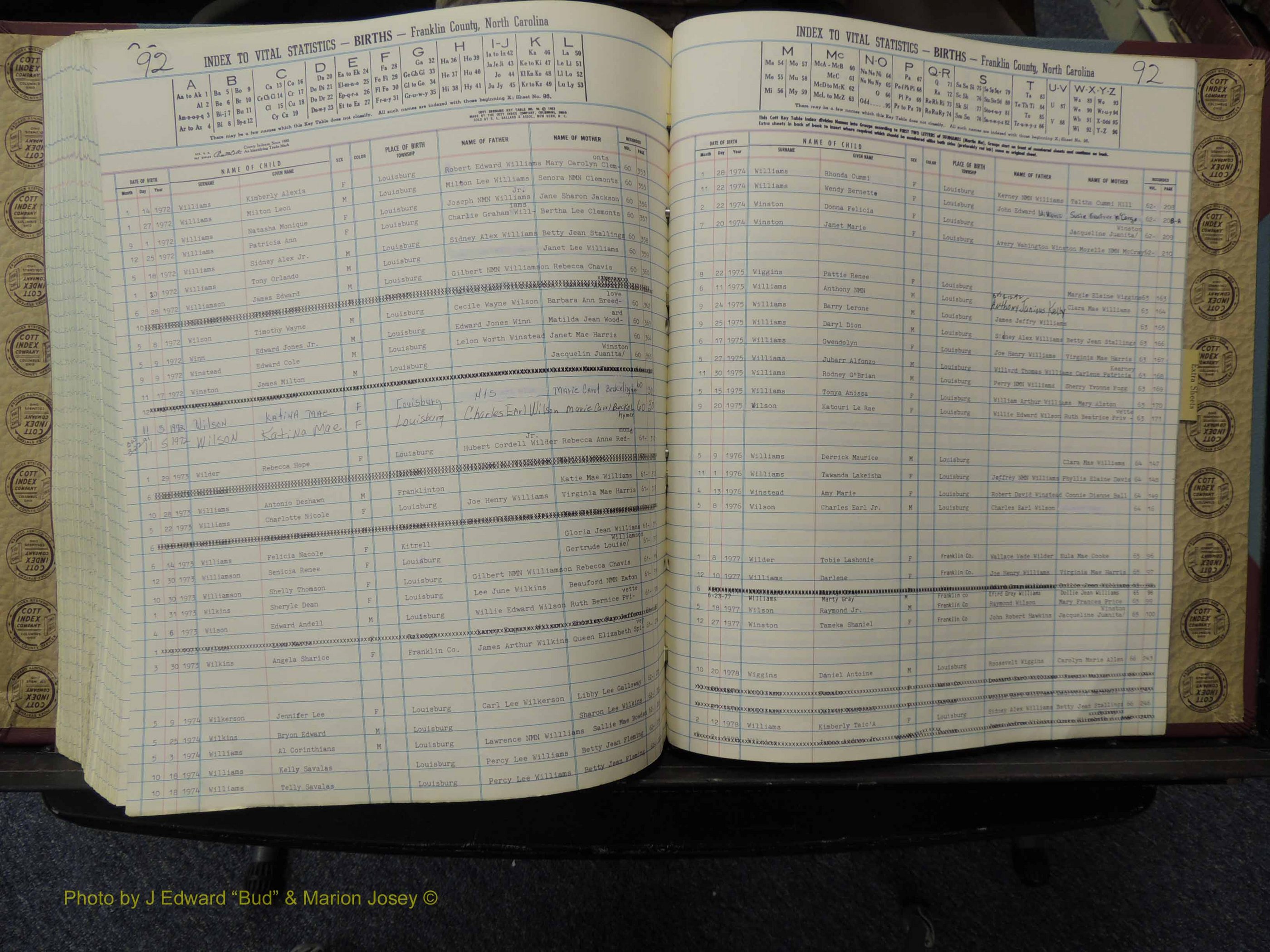 Franklin Co, NC, Births, A-Z, 1961-1981 (304).JPG