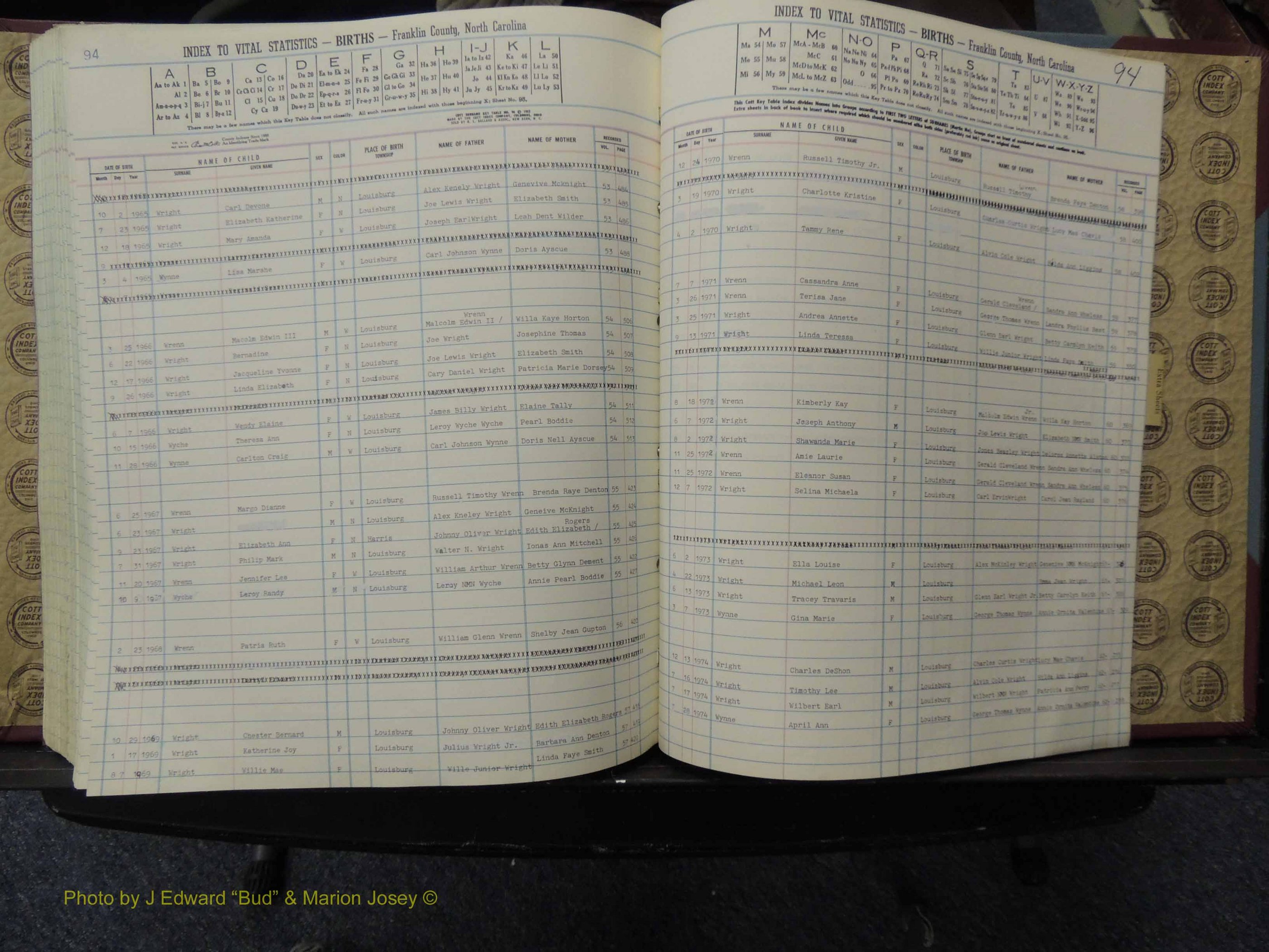 Franklin Co, NC, Births, A-Z, 1961-1981 (308).JPG