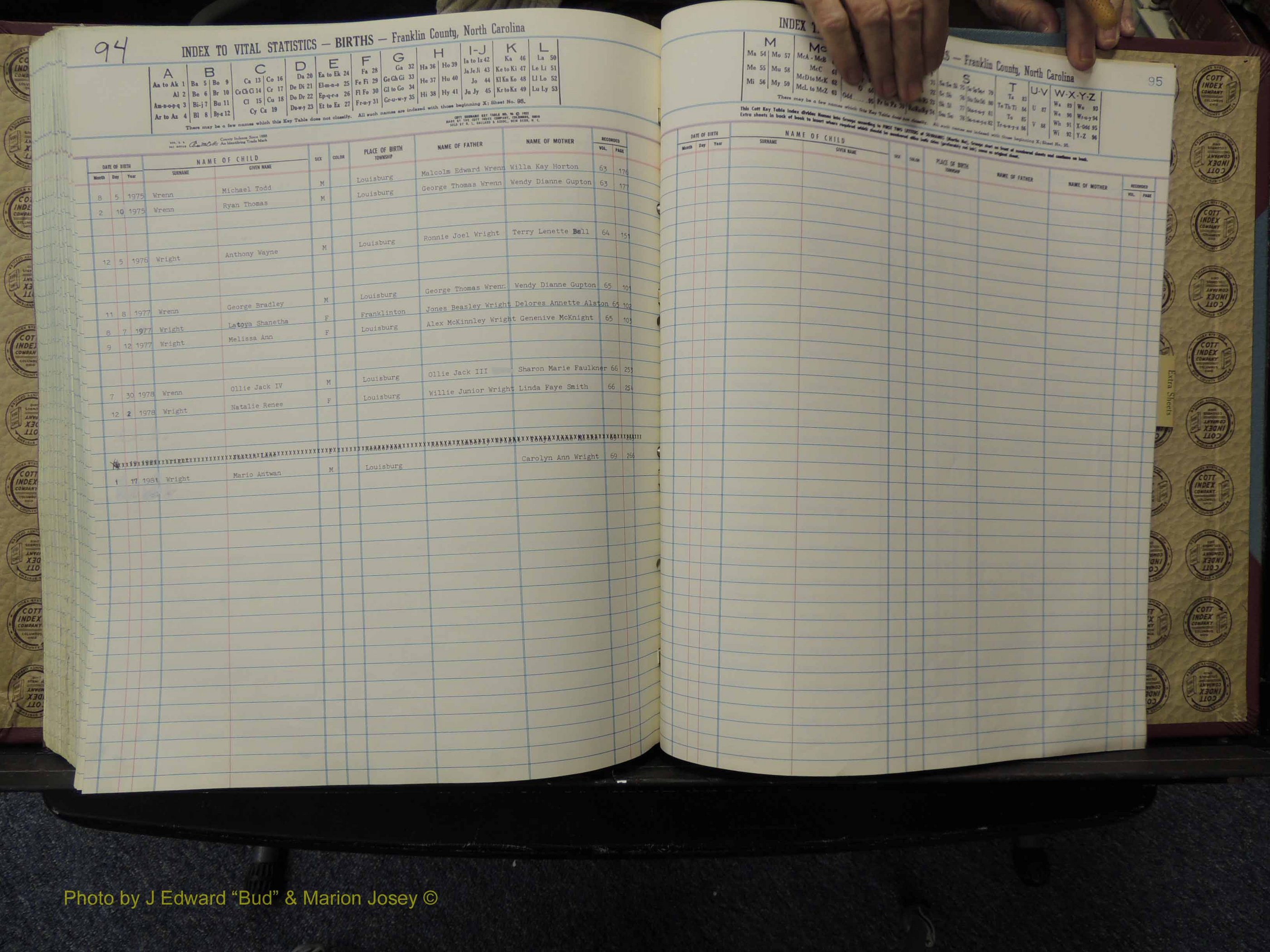 Franklin Co, NC, Births, A-Z, 1961-1981 (309).JPG