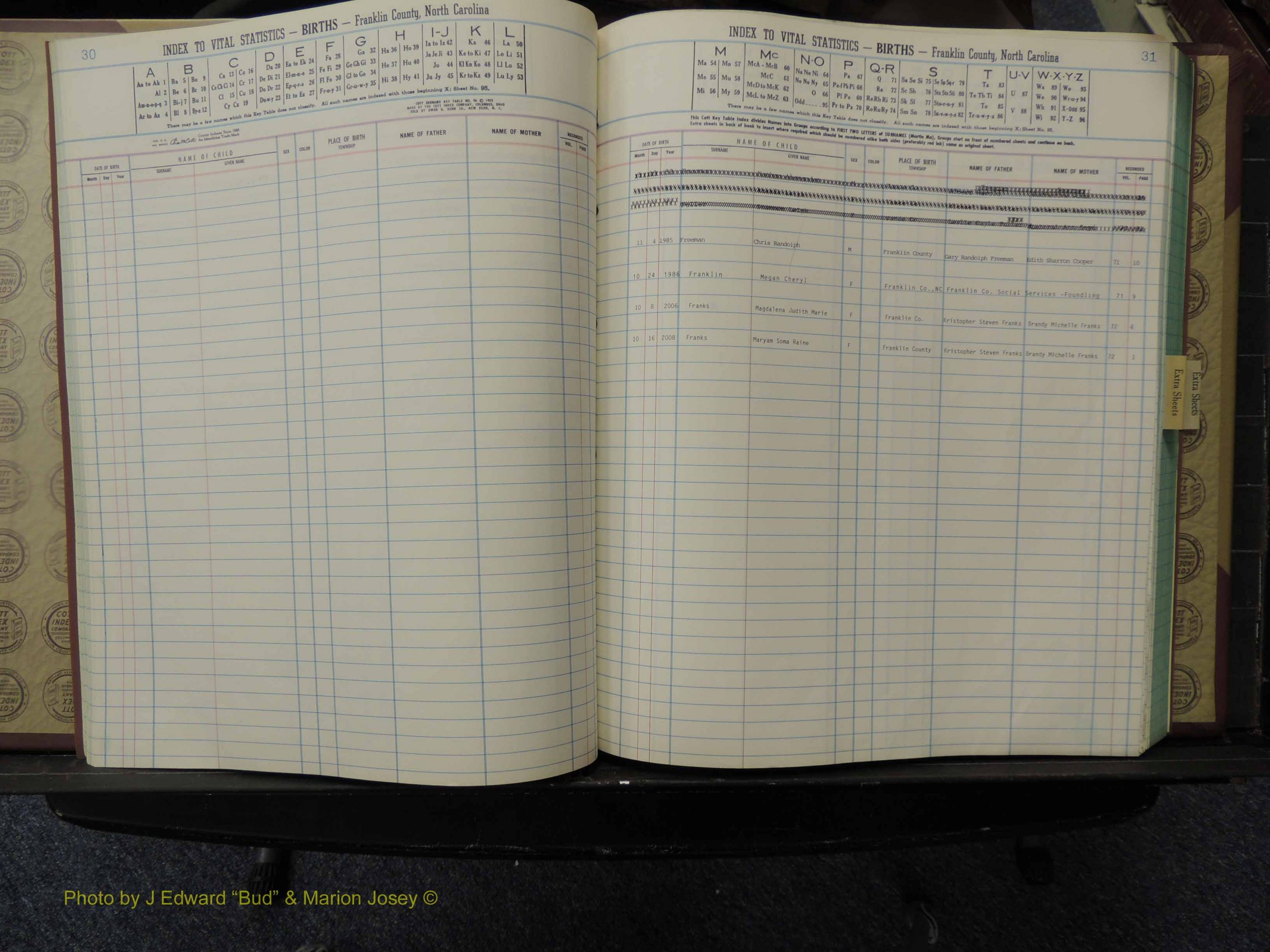 Franklin Co, NC, Births, A-Z, 1981+ (126).JPG