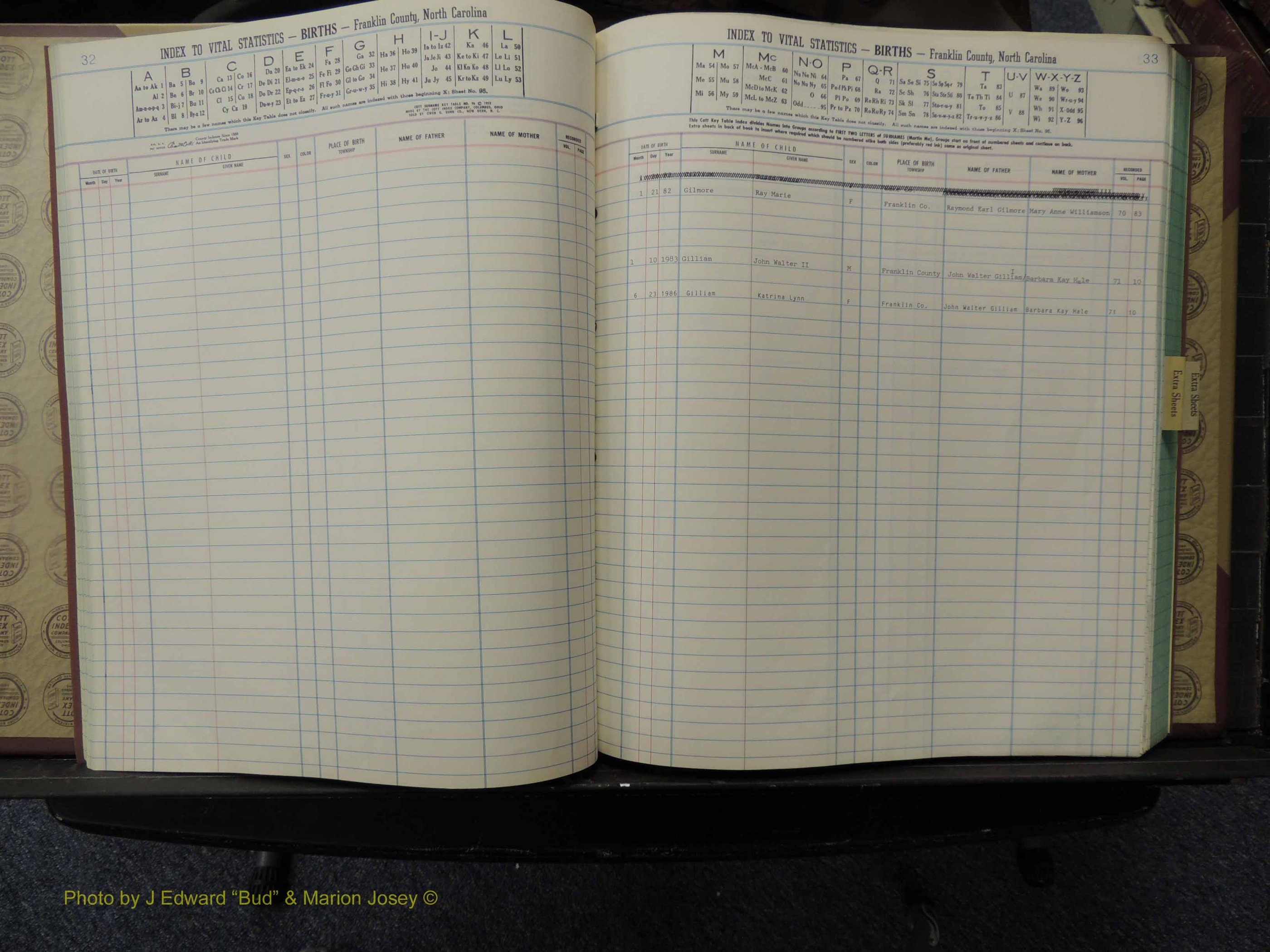 Franklin Co, NC, Births, A-Z, 1981+ (128).JPG