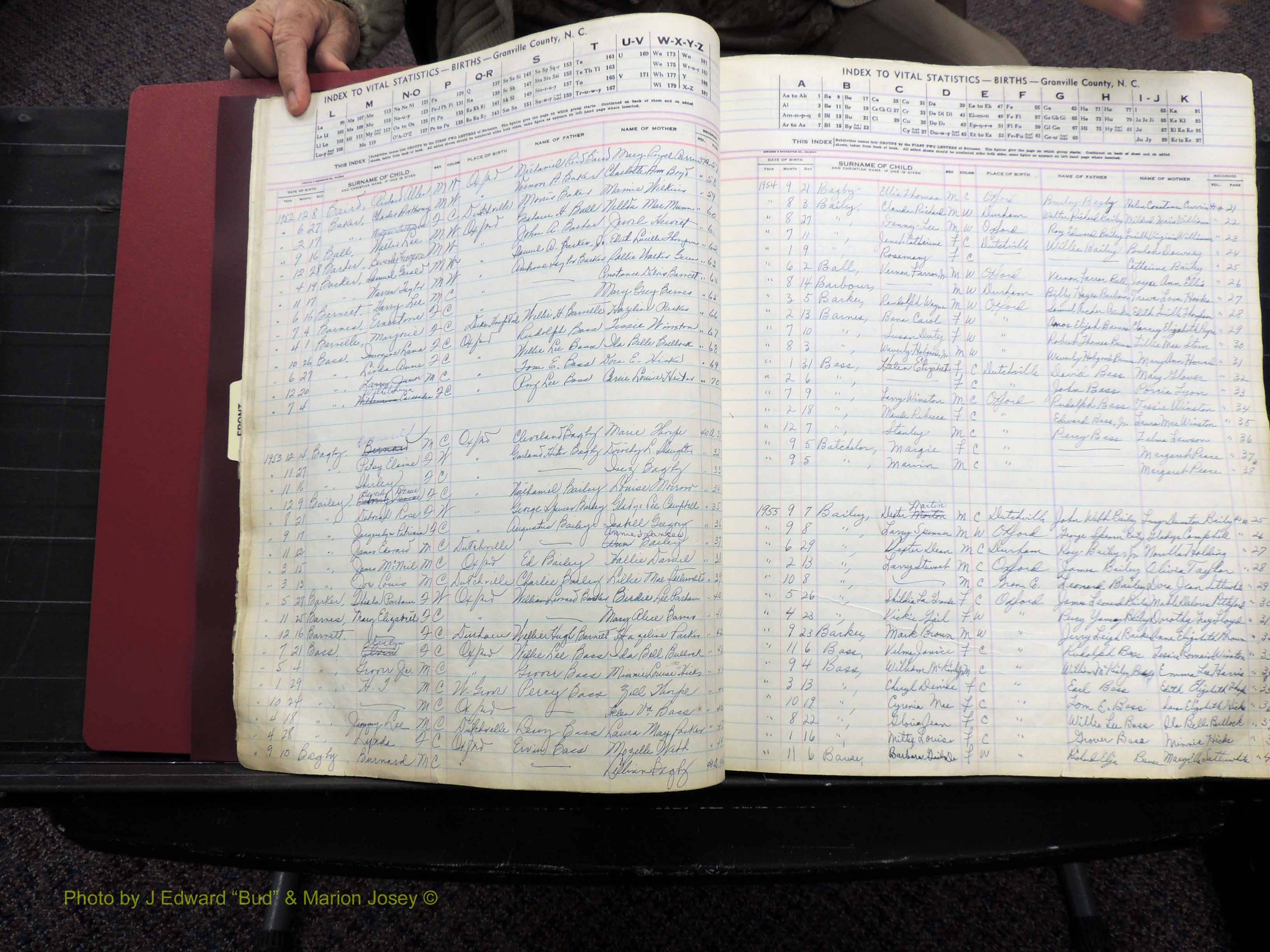 Granville Co, NC, Births, A-Z, 1941-1967 (122).JPG