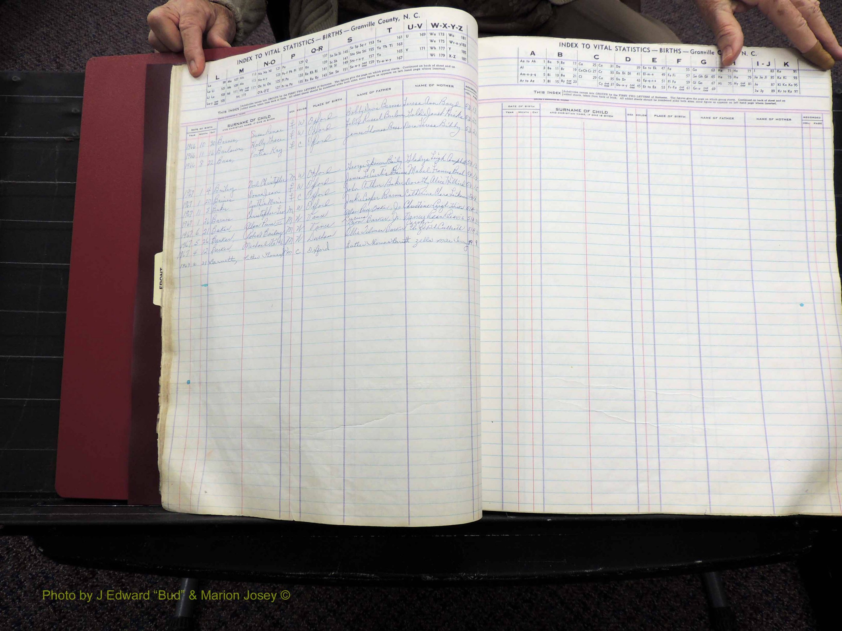 Granville Co, NC, Births, A-Z, 1941-1967 (125).JPG