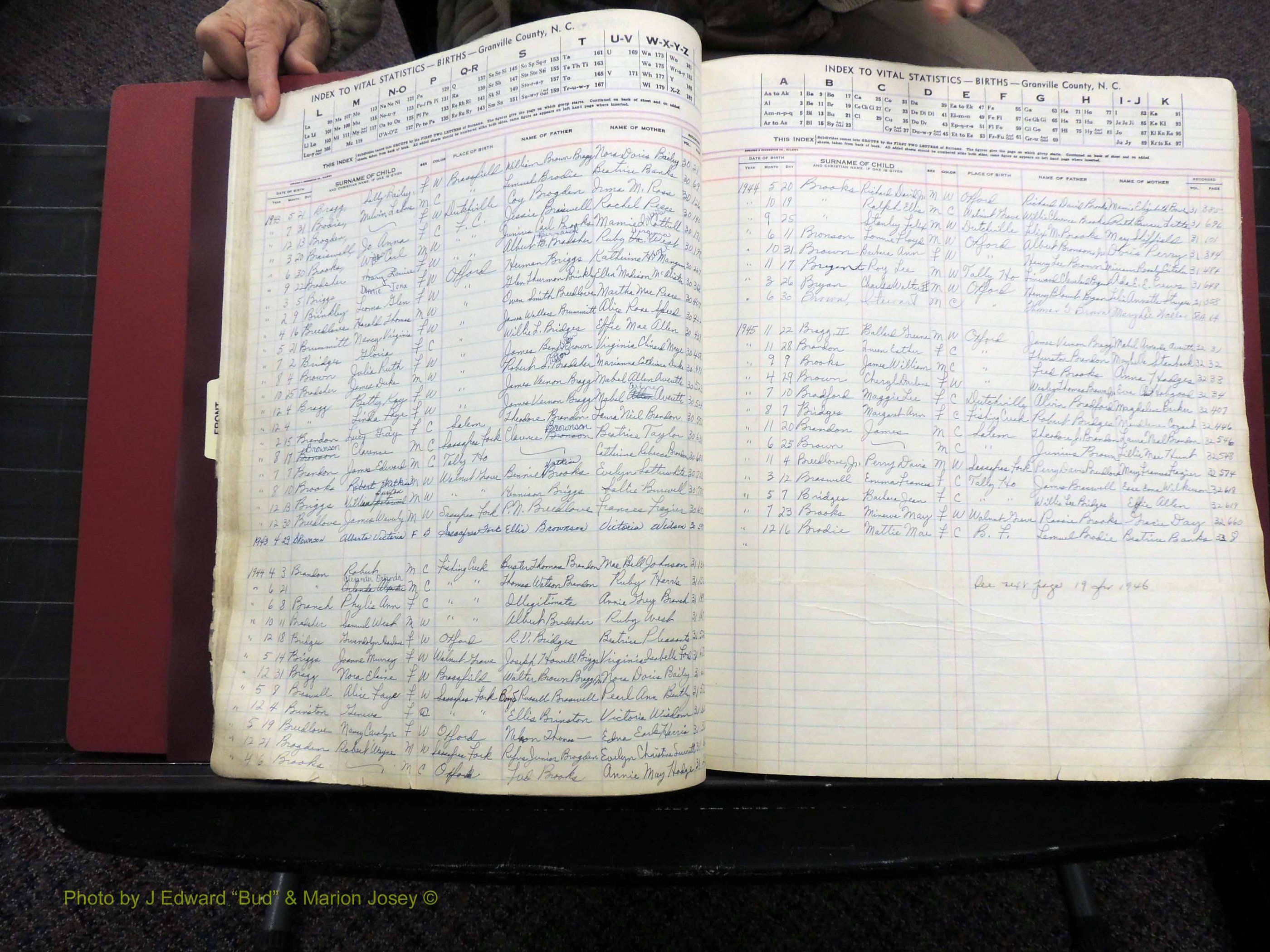 Granville Co, NC, Births, A-Z, 1941-1967 (142).JPG