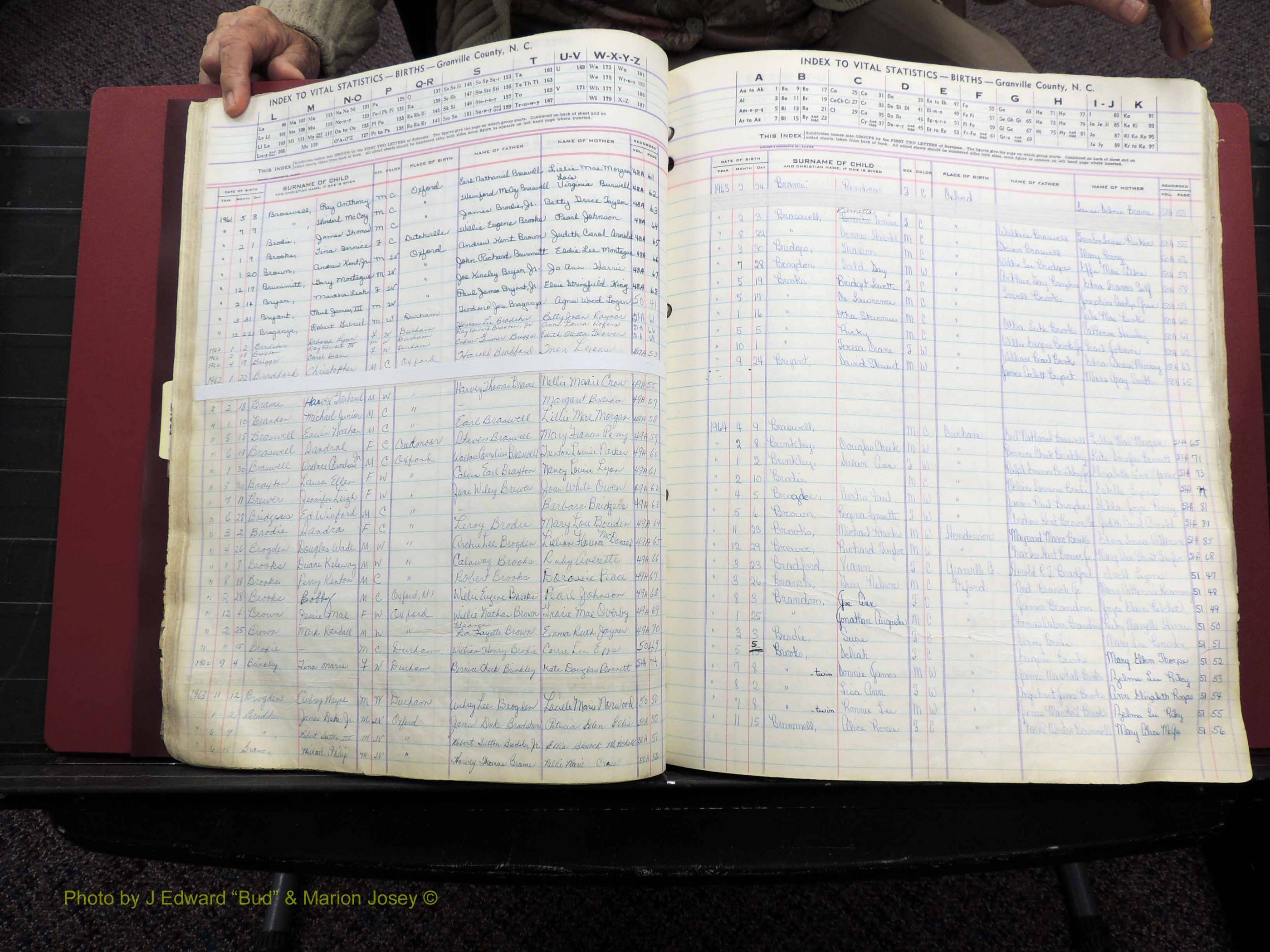 Granville Co, NC, Births, A-Z, 1941-1967 (149).JPG