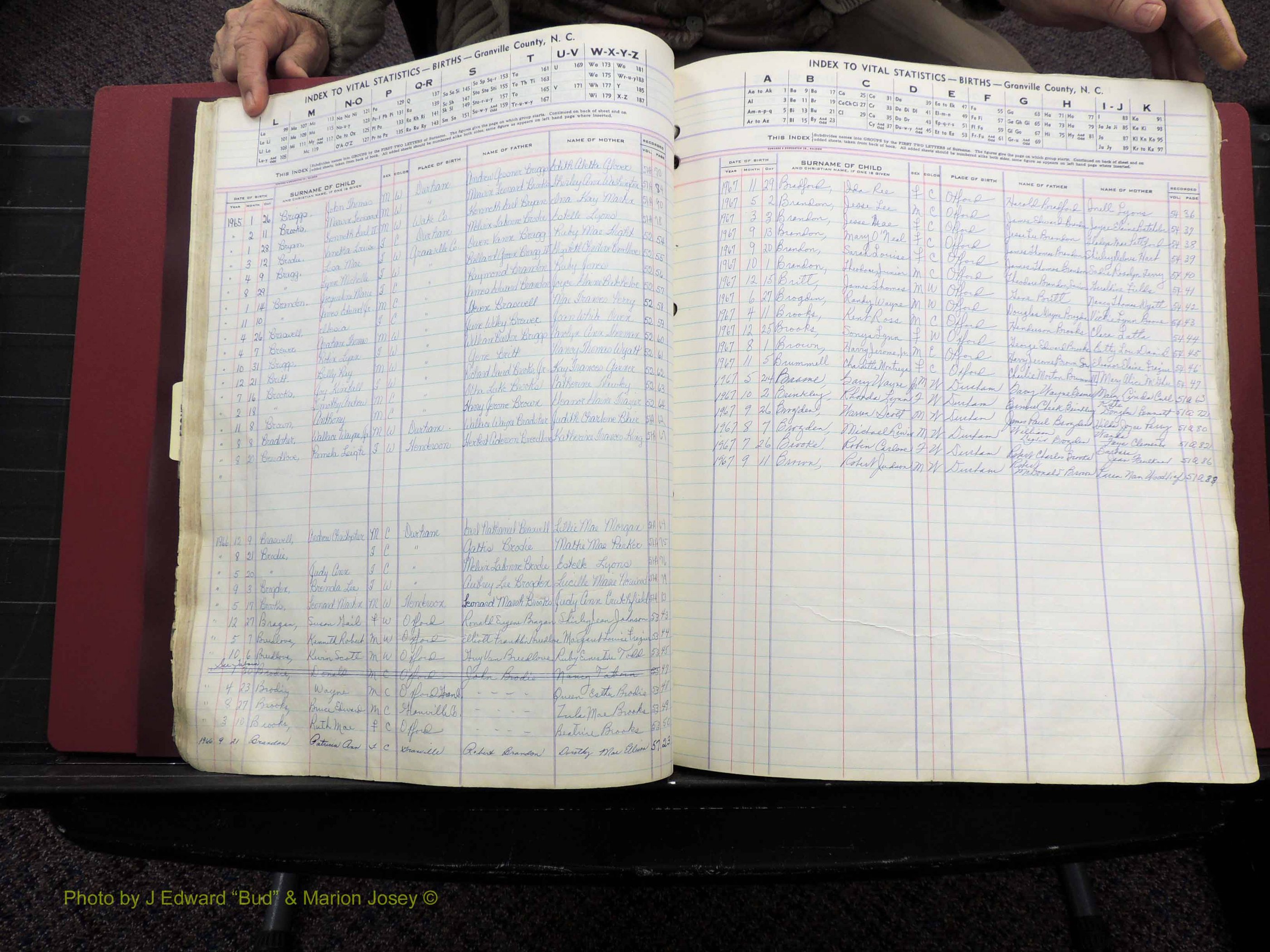 Granville Co, NC, Births, A-Z, 1941-1967 (150).JPG