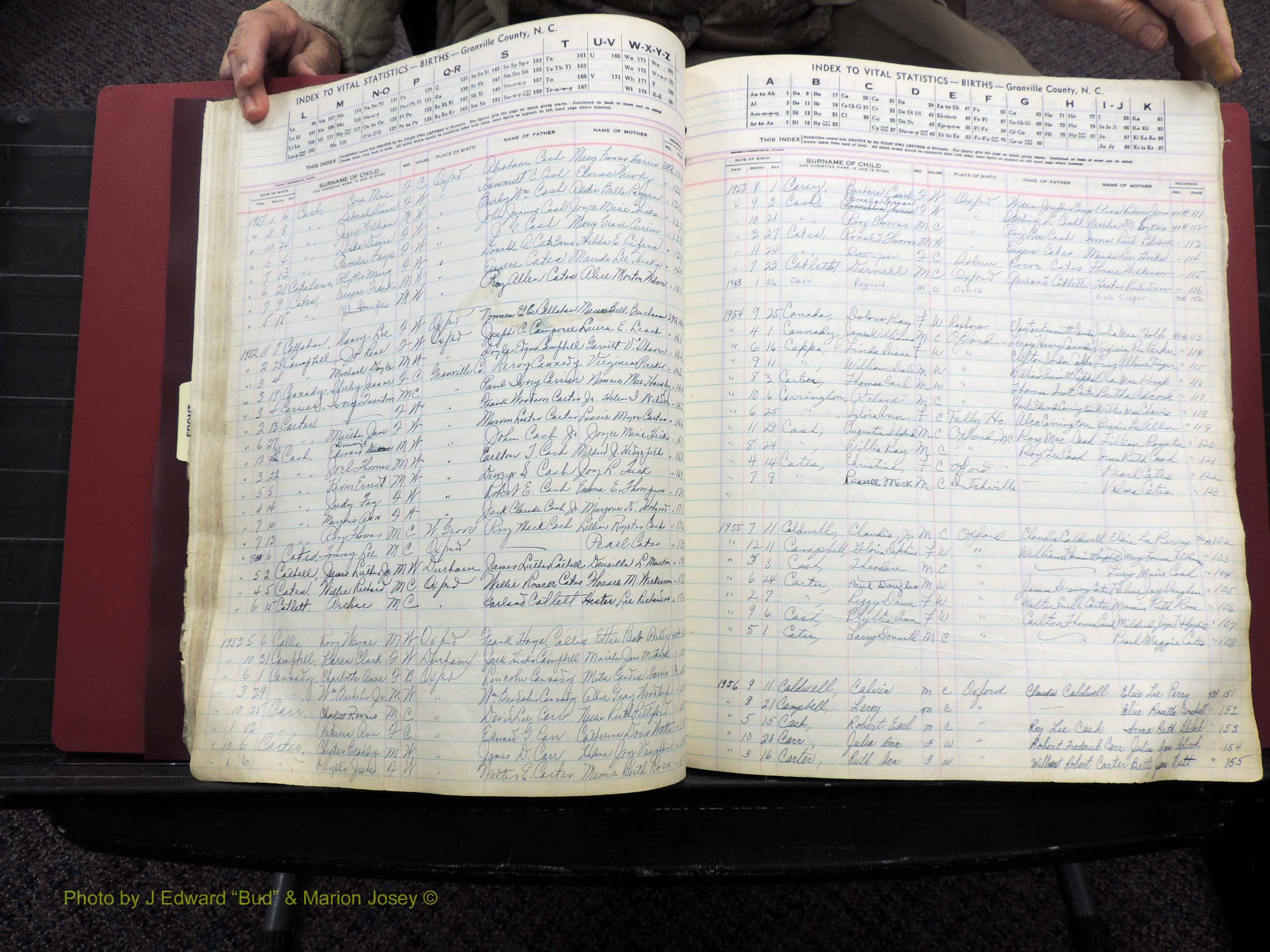 Granville Co, NC, Births, A-Z, 1941-1967 (164).JPG