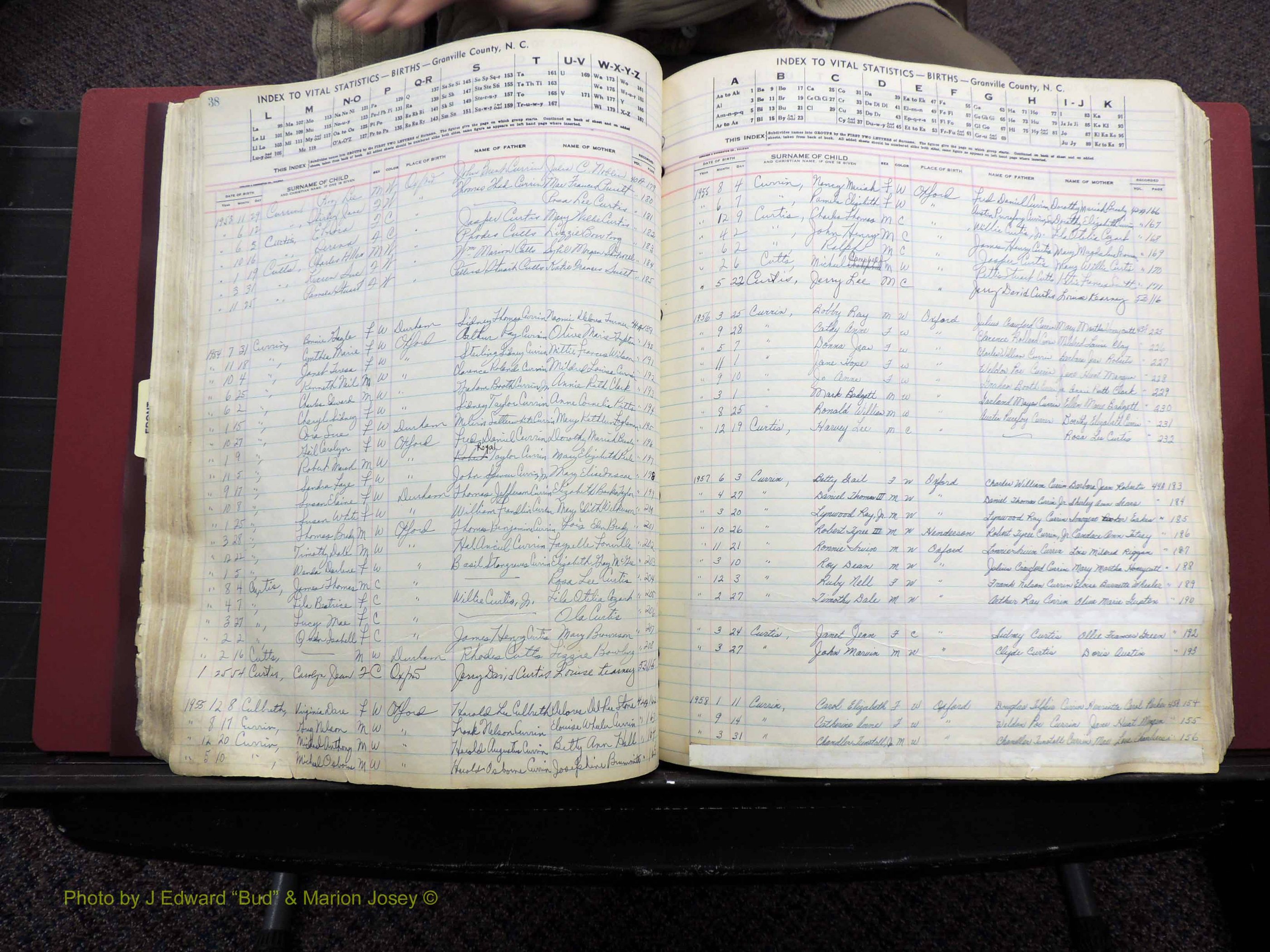 Granville Co, NC, Births, A-Z, 1941-1967 (196).JPG