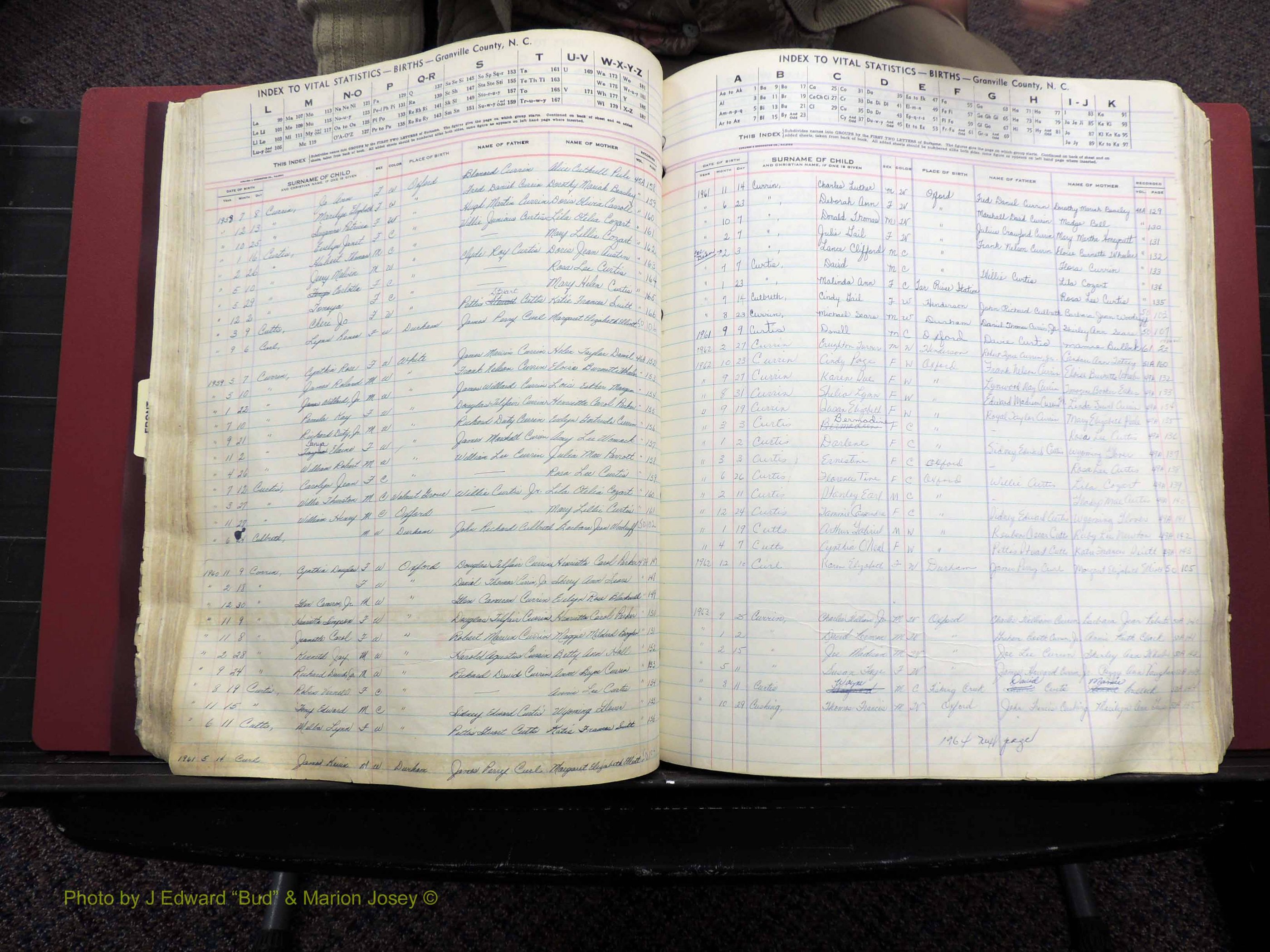 Granville Co, NC, Births, A-Z, 1941-1967 (197).JPG