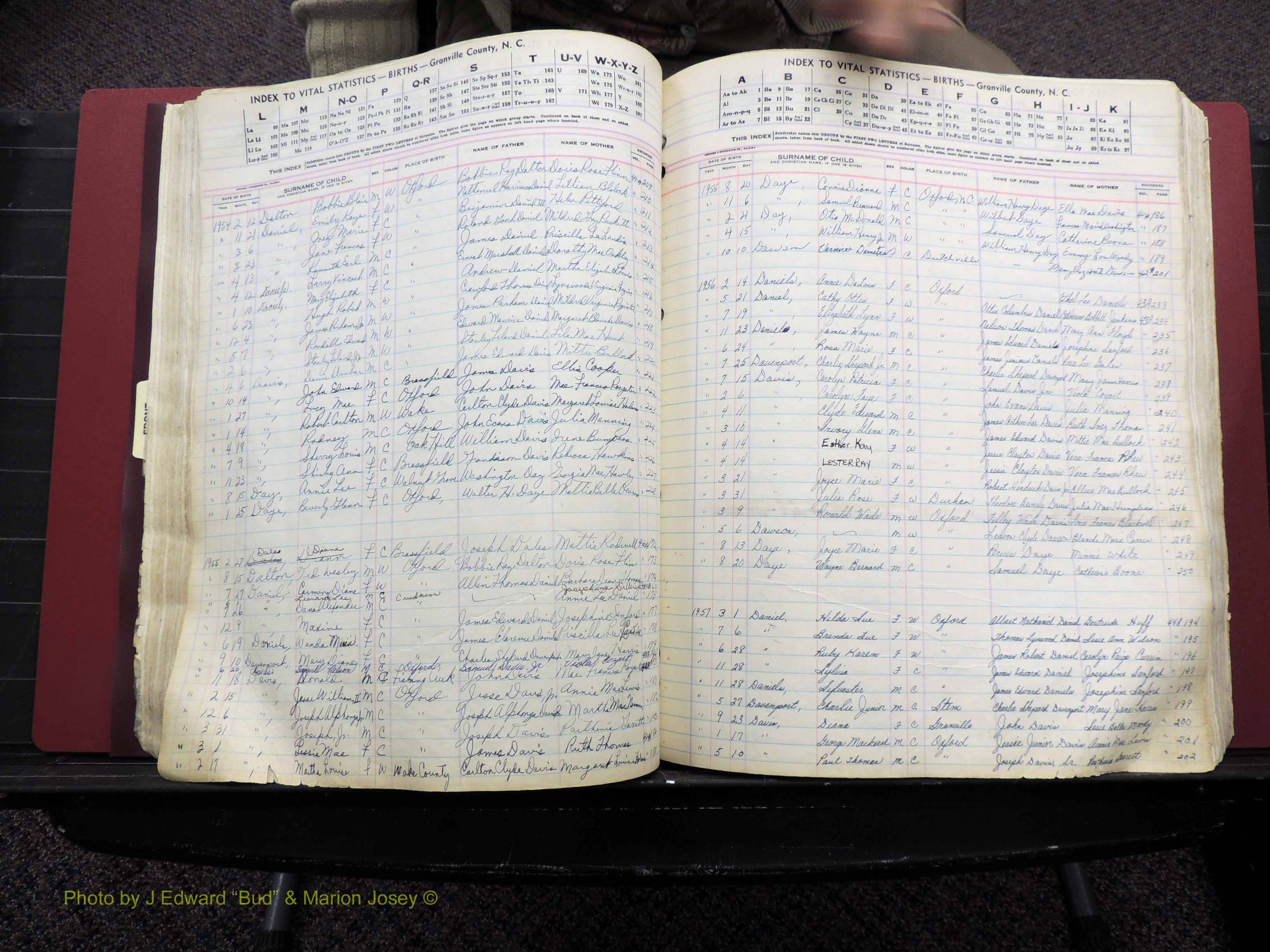 Granville Co, NC, Births, A-Z, 1941-1967 (203).JPG