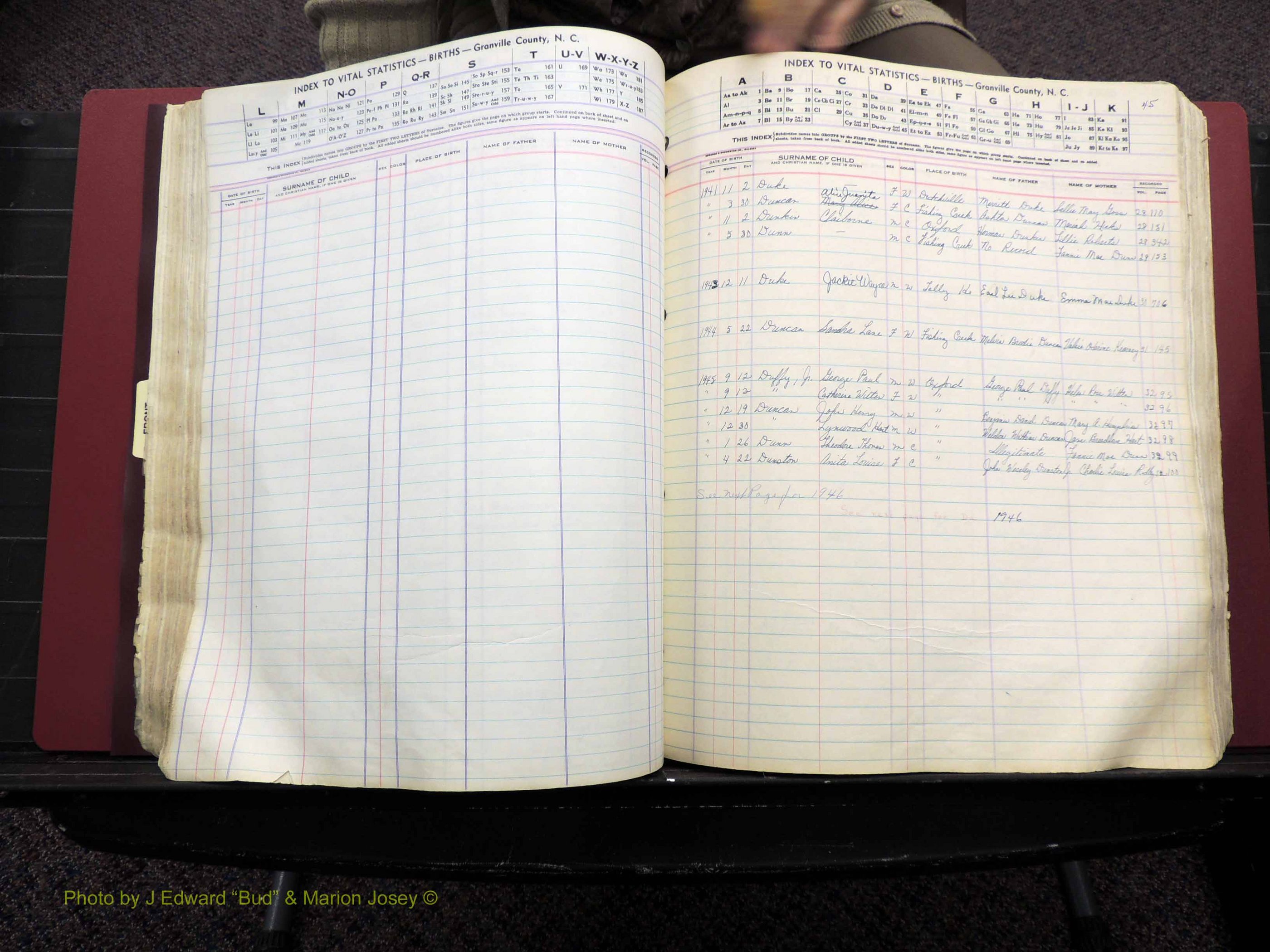 Granville Co, NC, Births, A-Z, 1941-1967 (217).JPG