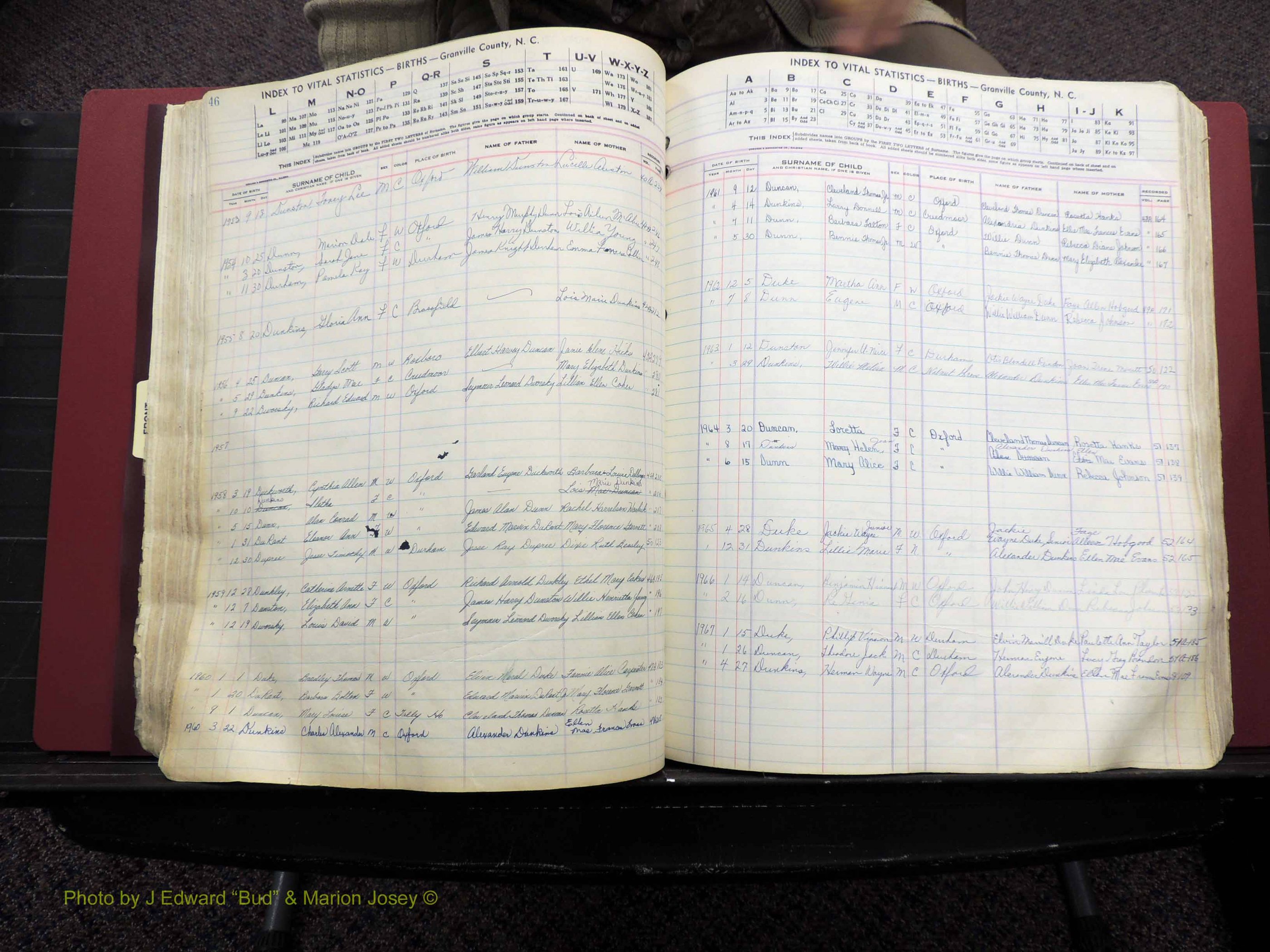 Granville Co, NC, Births, A-Z, 1941-1967 (219).JPG