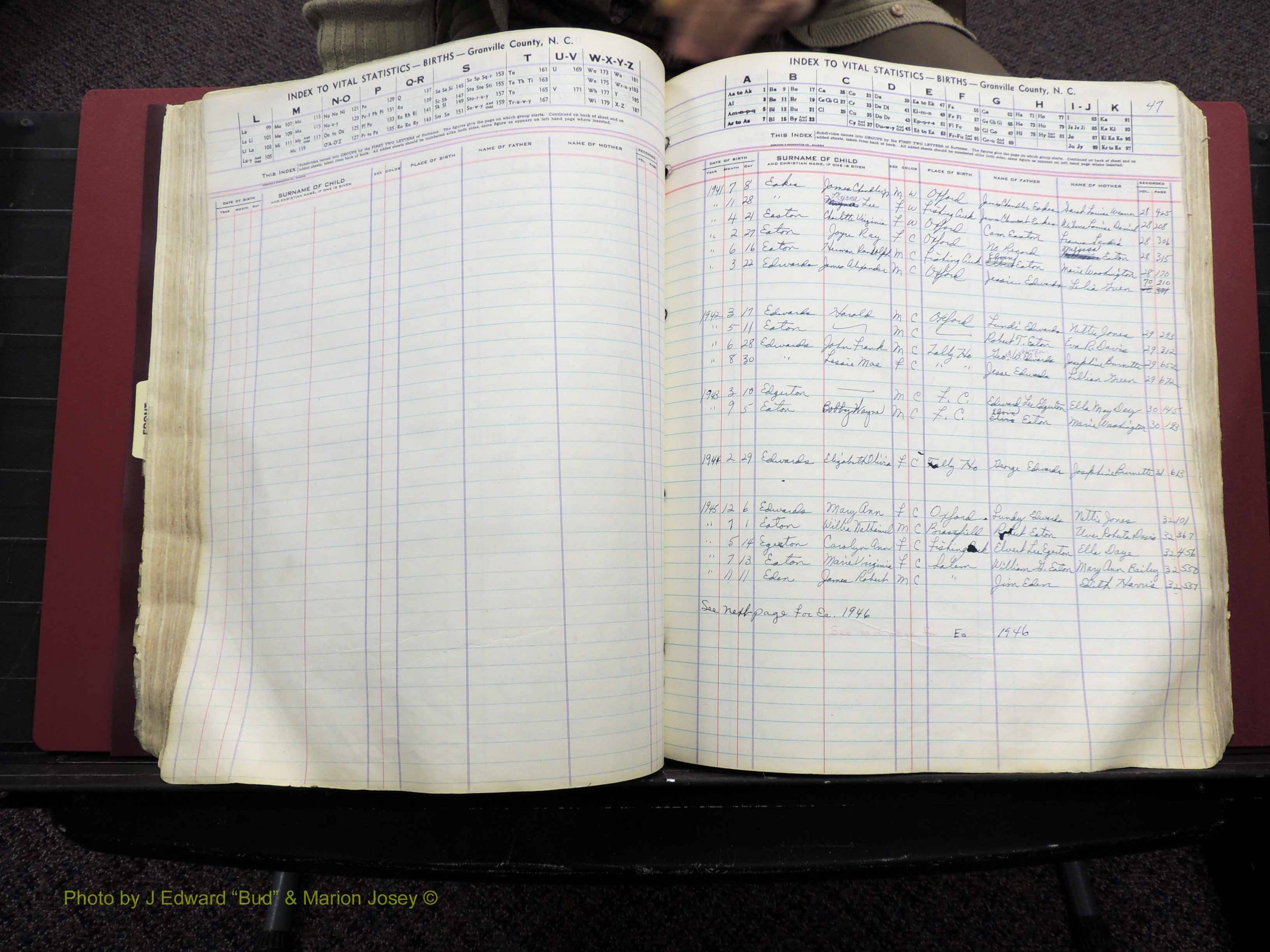 Granville Co, NC, Births, A-Z, 1941-1967 (220).JPG