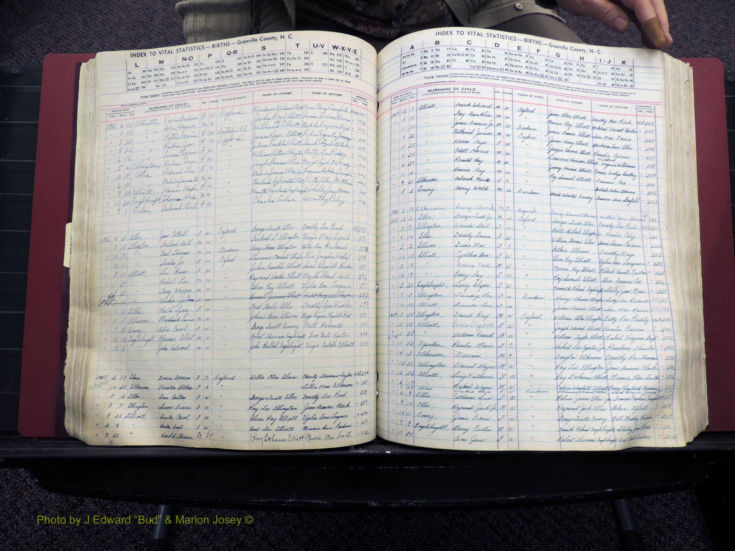 Granville Co, NC, Births, A-Z, 1941-1967 (227).JPG