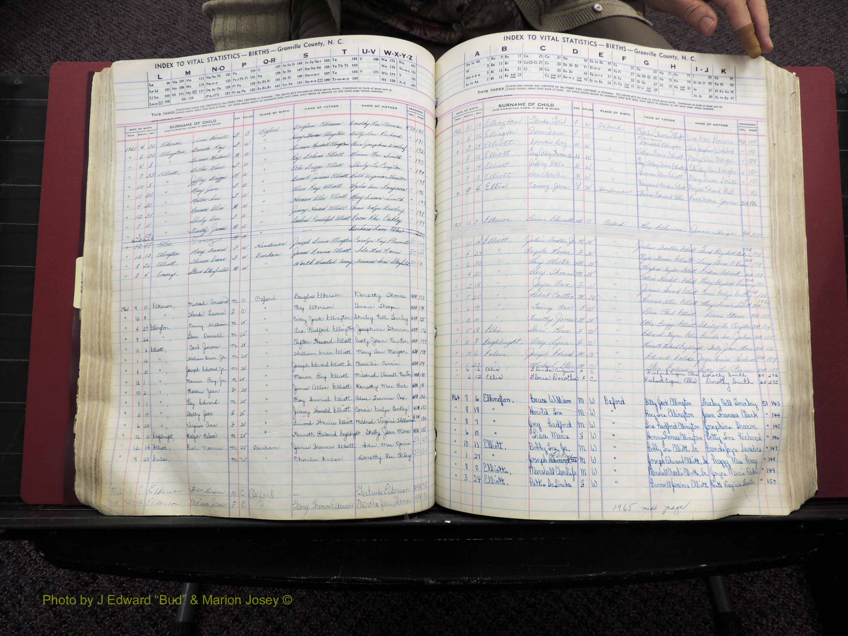 Granville Co, NC, Births, A-Z, 1941-1967 (228).JPG