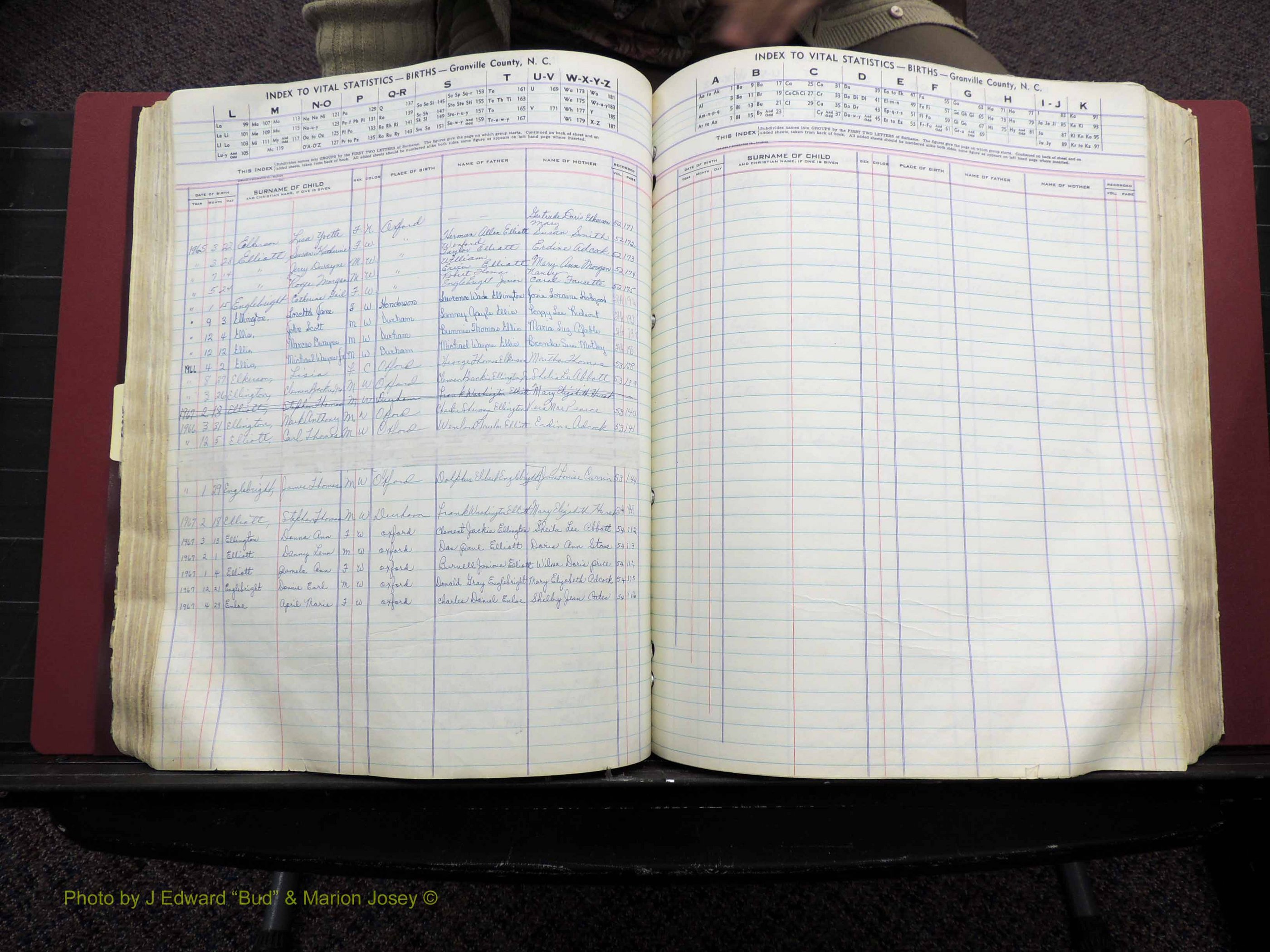 Granville Co, NC, Births, A-Z, 1941-1967 (229).JPG