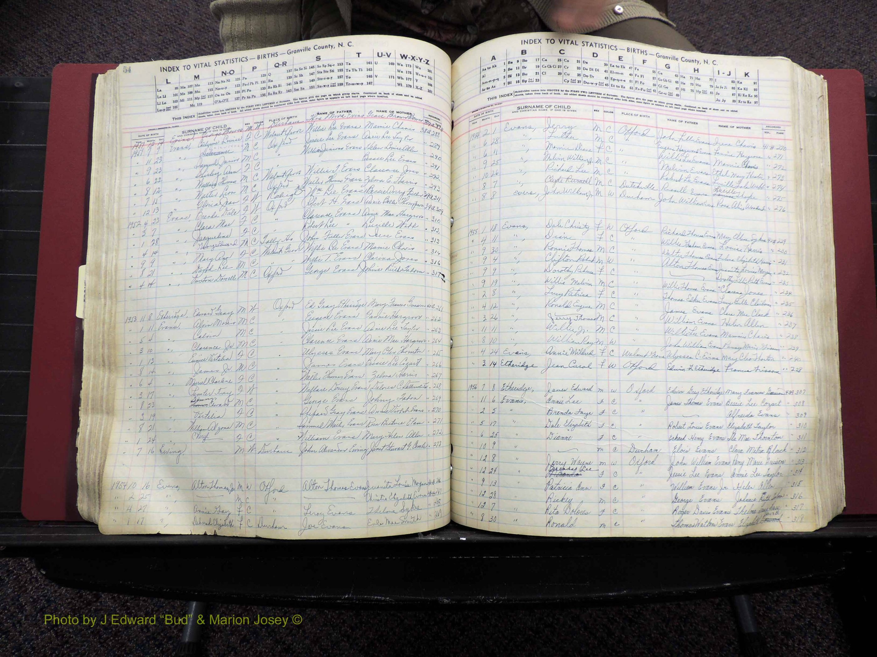 Granville Co, NC, Births, A-Z, 1941-1967 (234).JPG