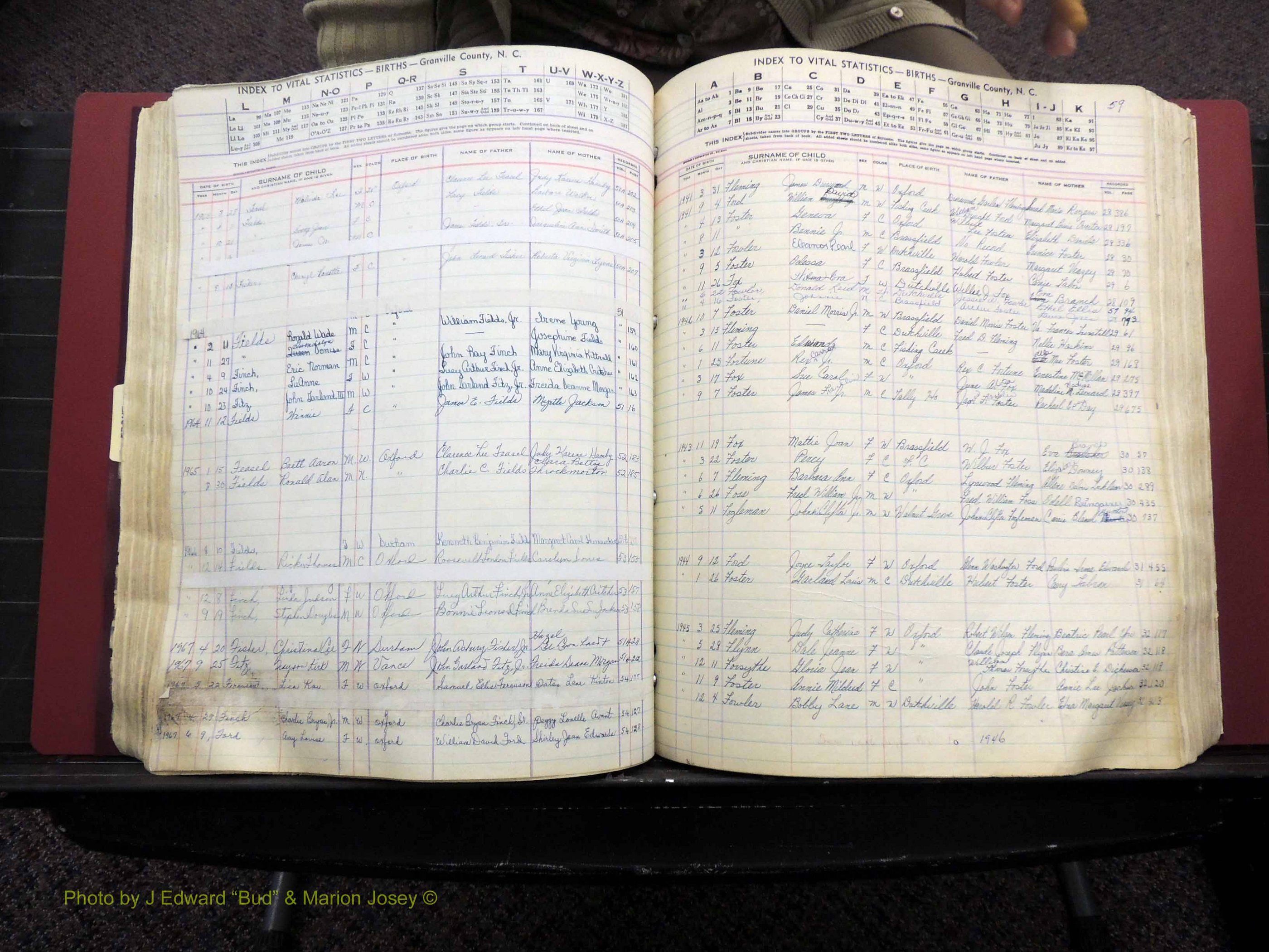 Granville Co, NC, Births, A-Z, 1941-1967 (244).JPG