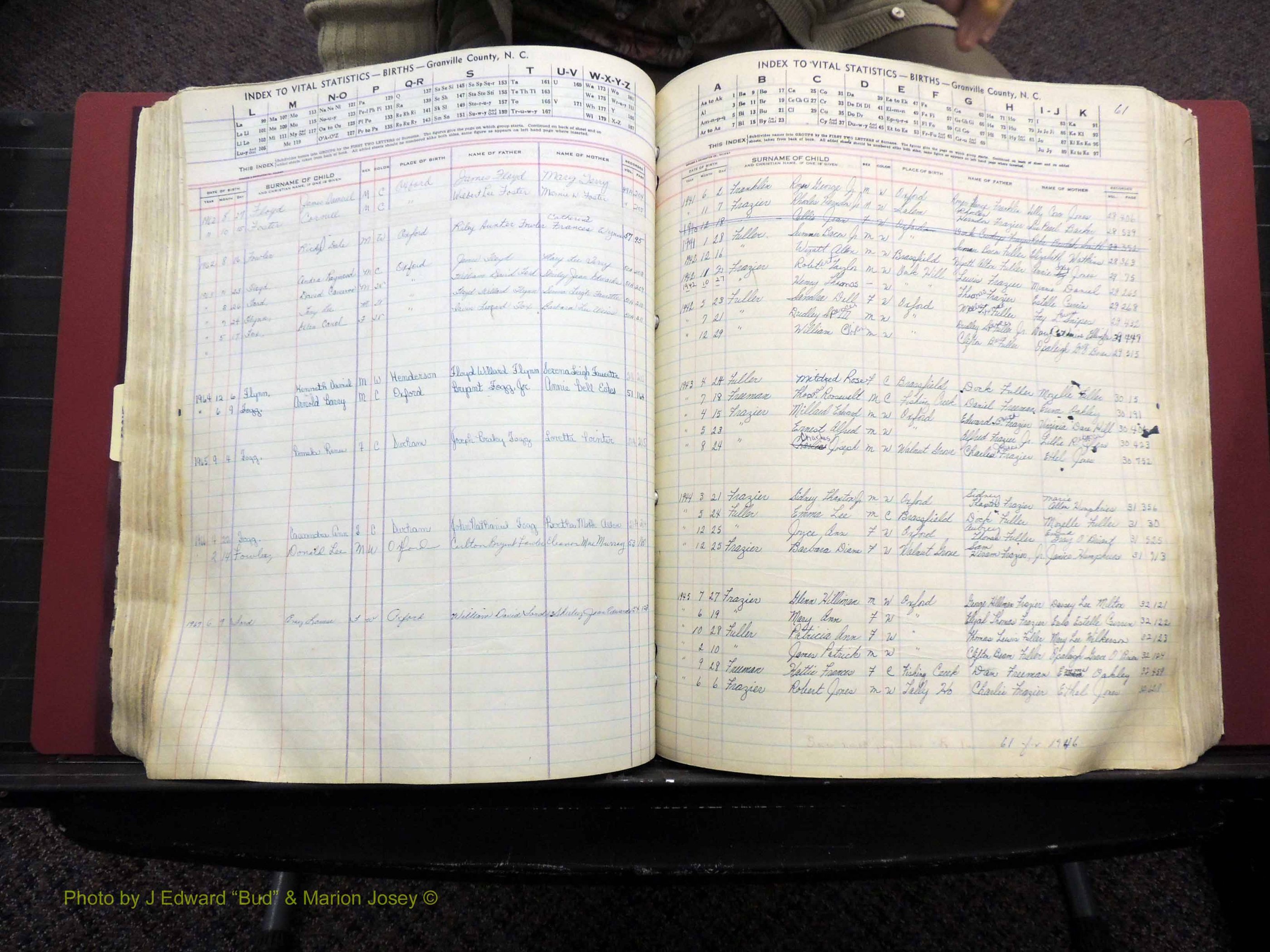 Granville Co, NC, Births, A-Z, 1941-1967 (247).JPG