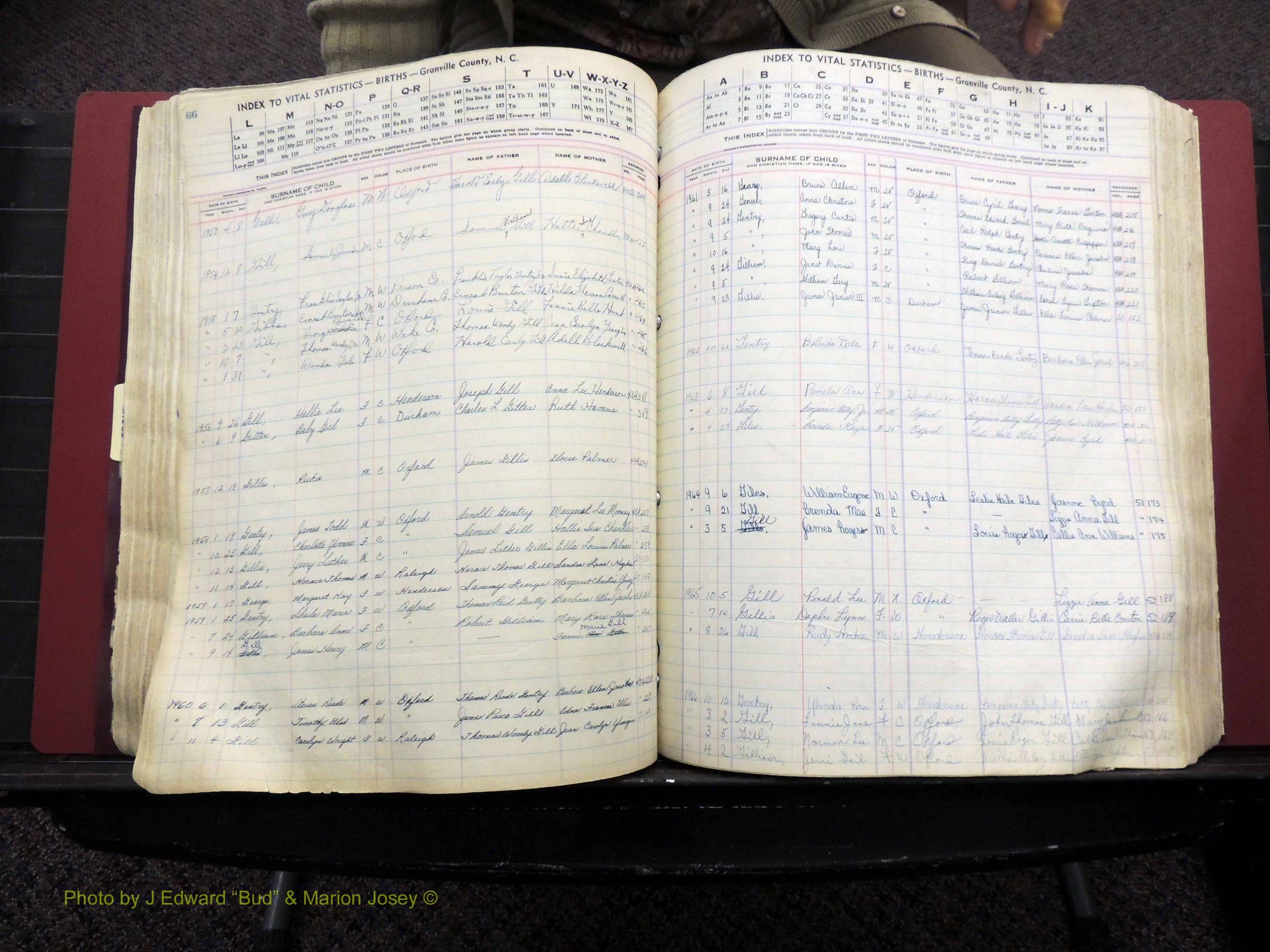 Granville Co, NC, Births, A-Z, 1941-1967 (255).JPG