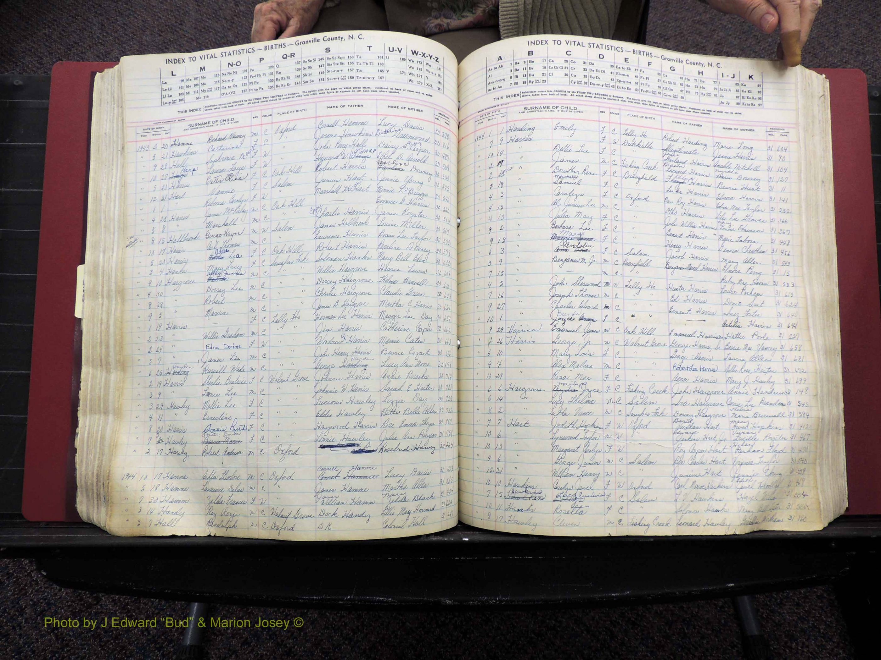 Granville Co, NC, Births, A-Z, 1941-1967 (272).JPG