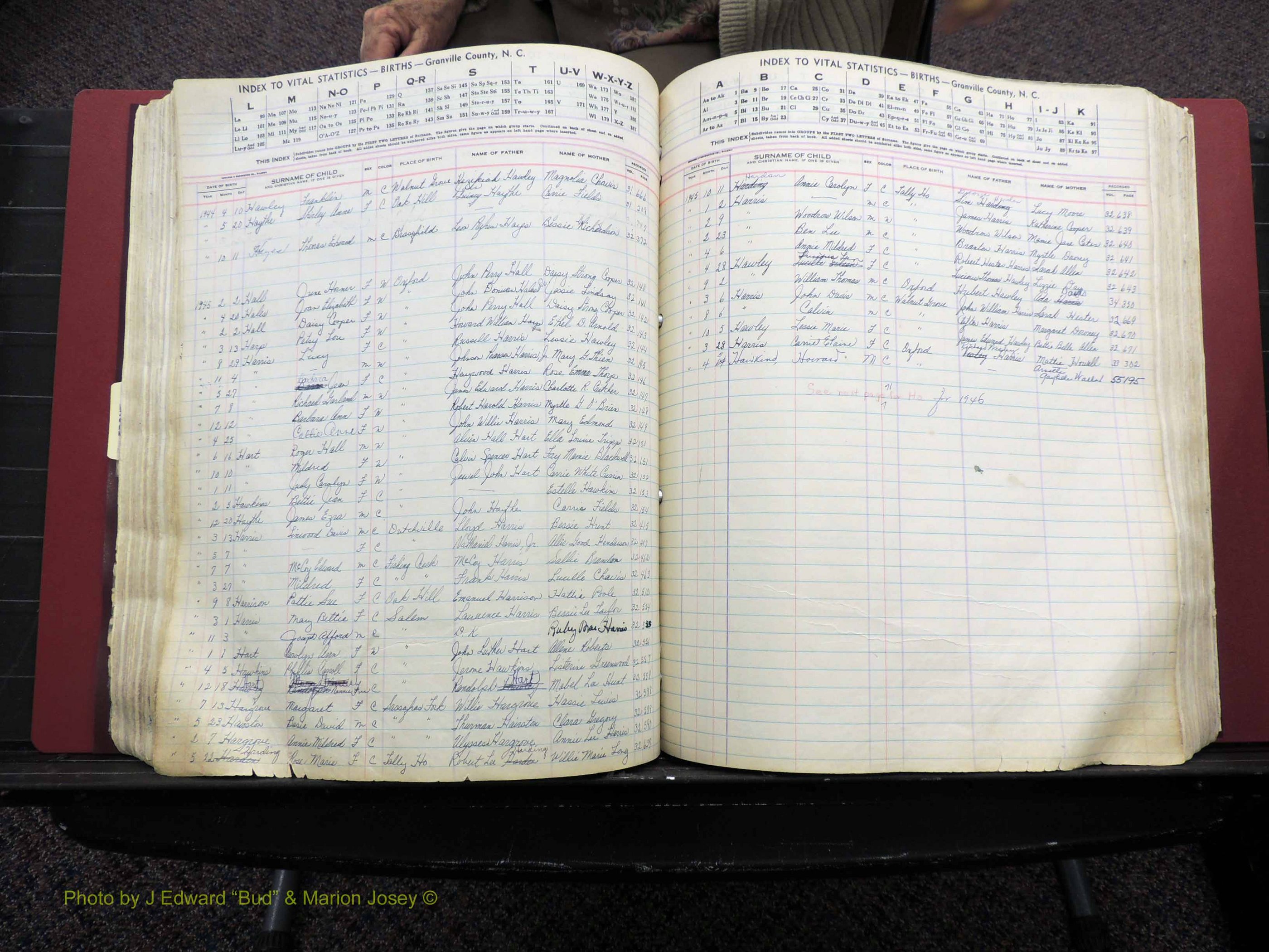 Granville Co, NC, Births, A-Z, 1941-1967 (273).JPG